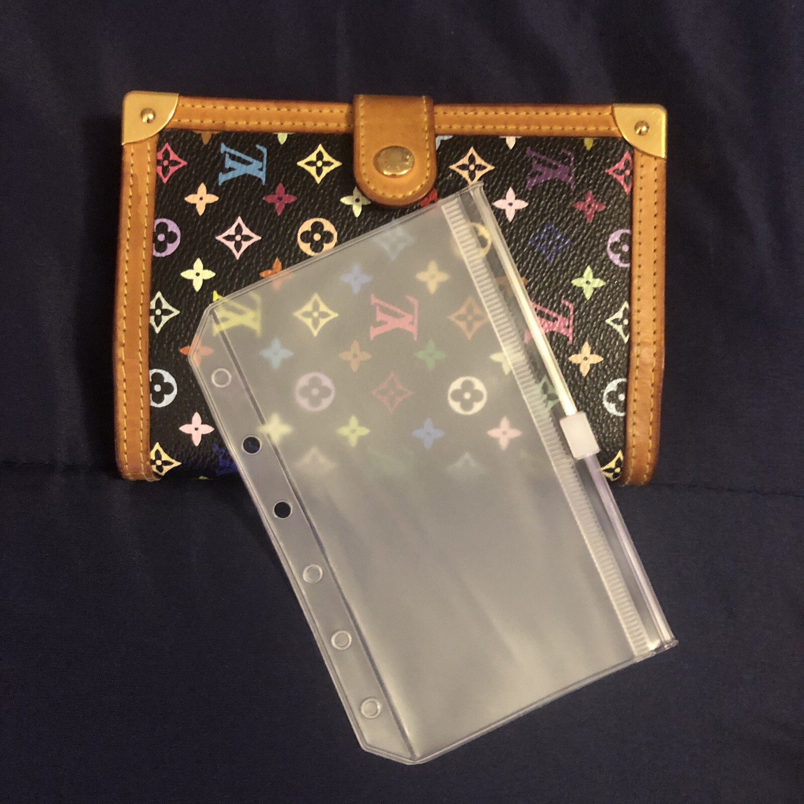 PM Size Agenda / Pocket Zipper Organizer PVC envelope & Ruler Fits For PM Agenda