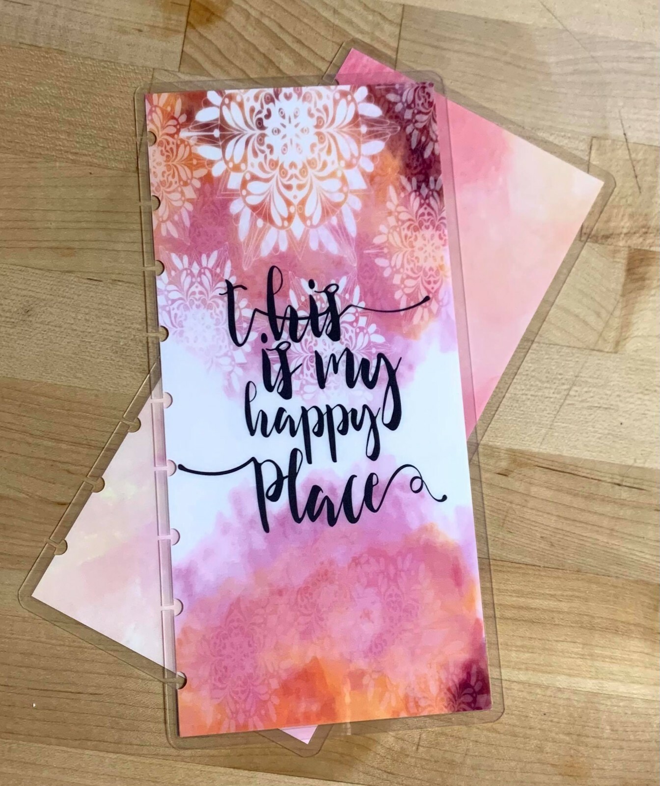 ‘This is my Happy Place’ Quote Cover Set 4 use with Half Sheet NB Happy Planner-