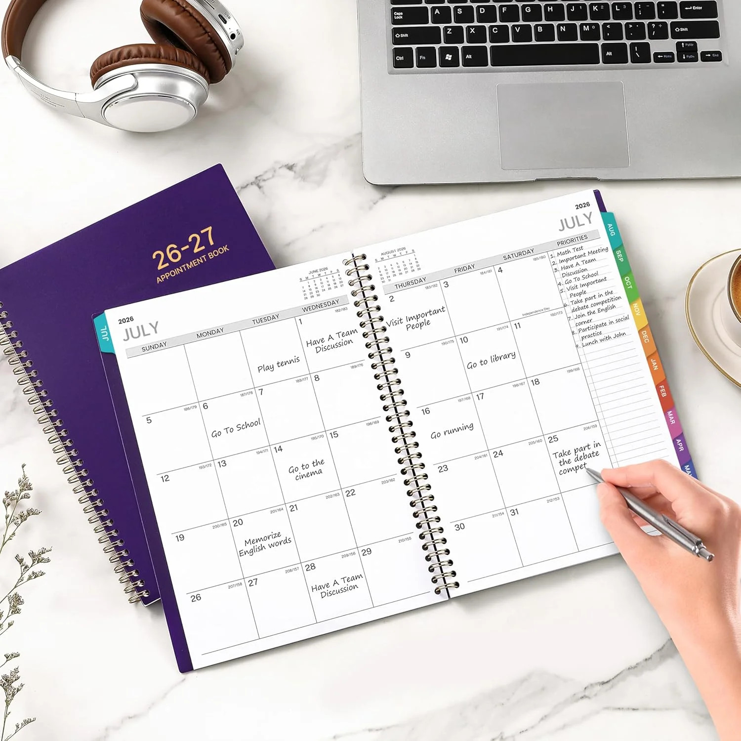 2026-2027 Appointment Book/Planner – 8.2″ x 11″, Daily Planner from Jul. 2026…