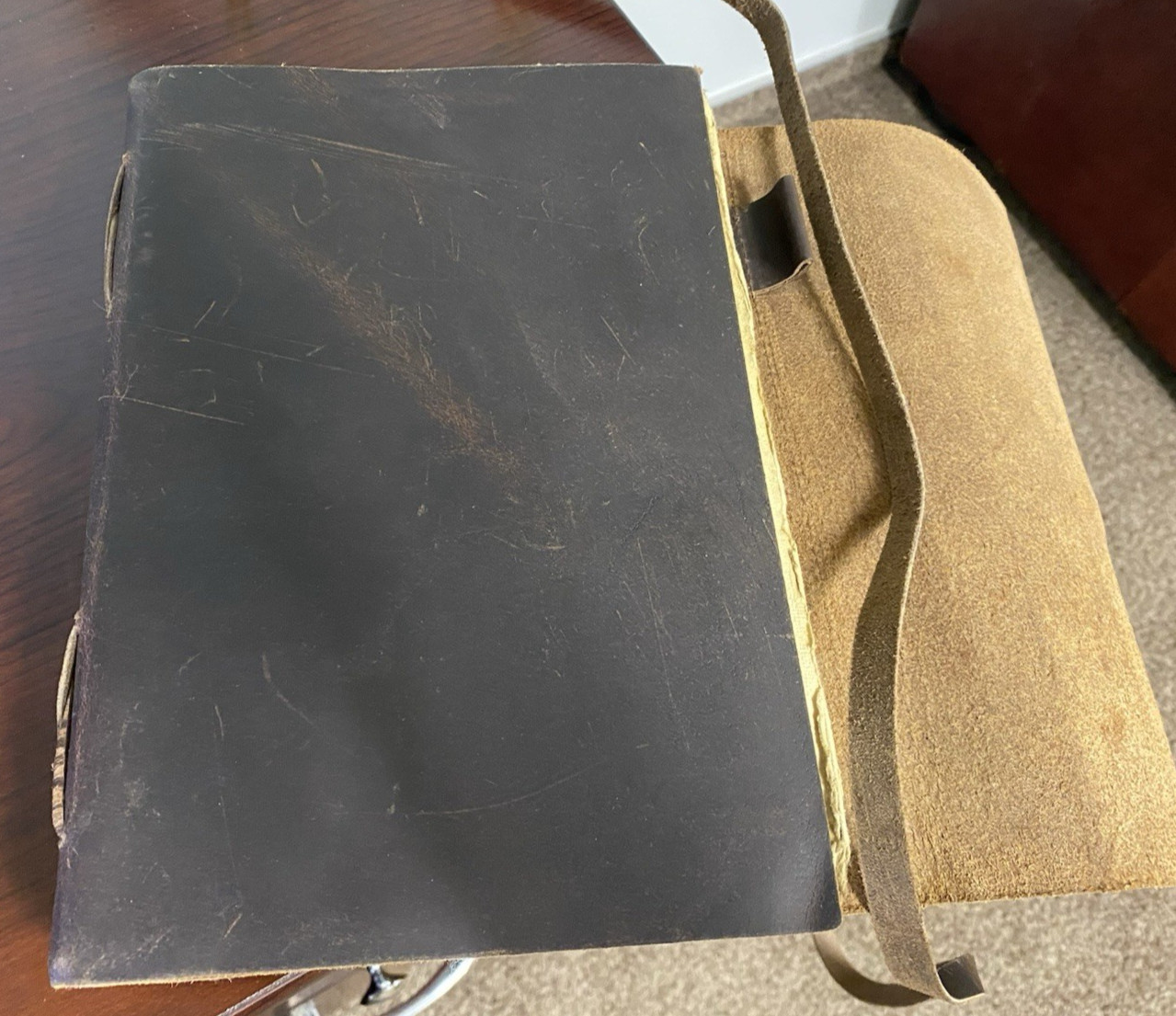 Modest Goods Leather Journal Deckle Edge Paper 200 Pages Distressed 9″x6.5″