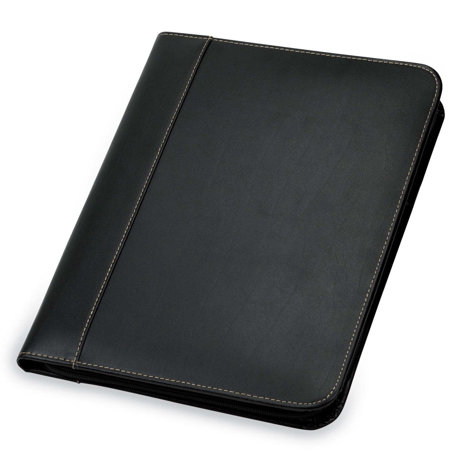 Leather Zipper Padfolio Writing Pad Organizer Professional Folder