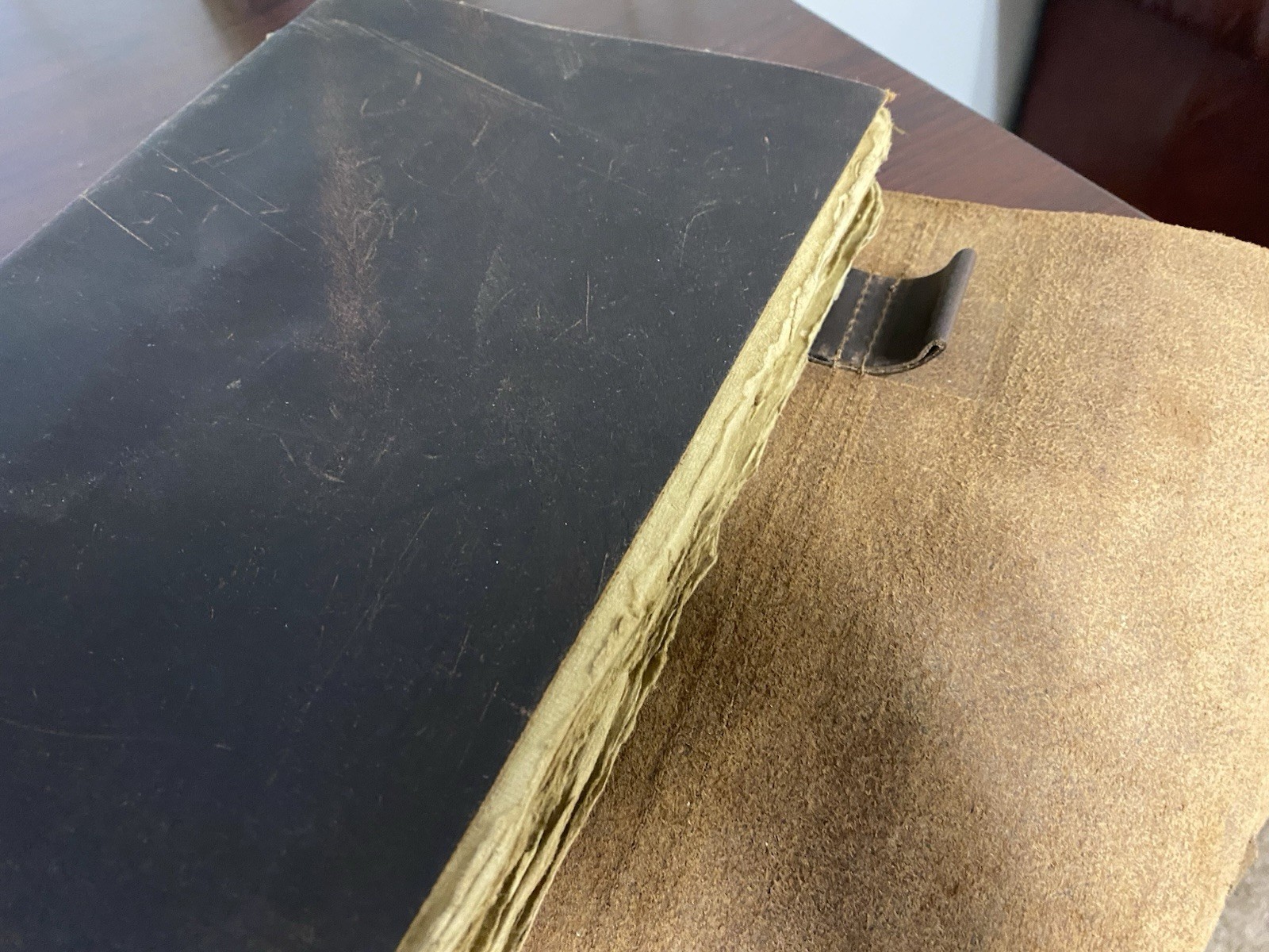 Modest Goods Leather Journal Deckle Edge Paper 200 Pages Distressed 9″x6.5″