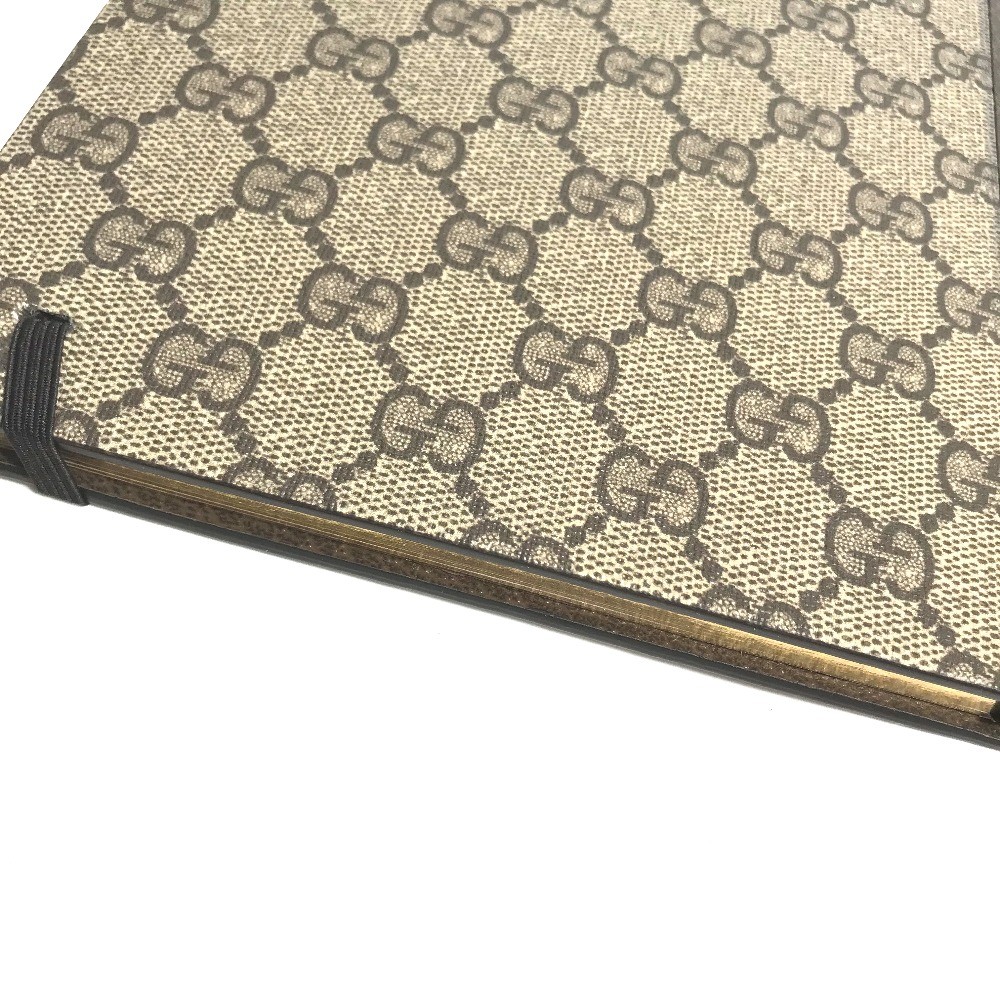 GUCCI GG notebook stationery notebook PVC Beige Unused