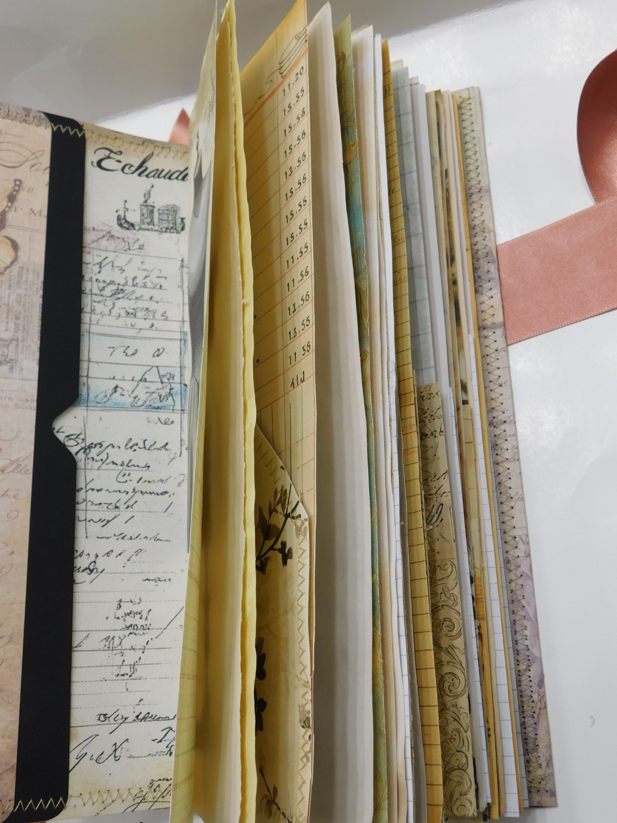 Tall Junk Journal Blank Diary Travelers Notebook 116 Page Vintage Style K