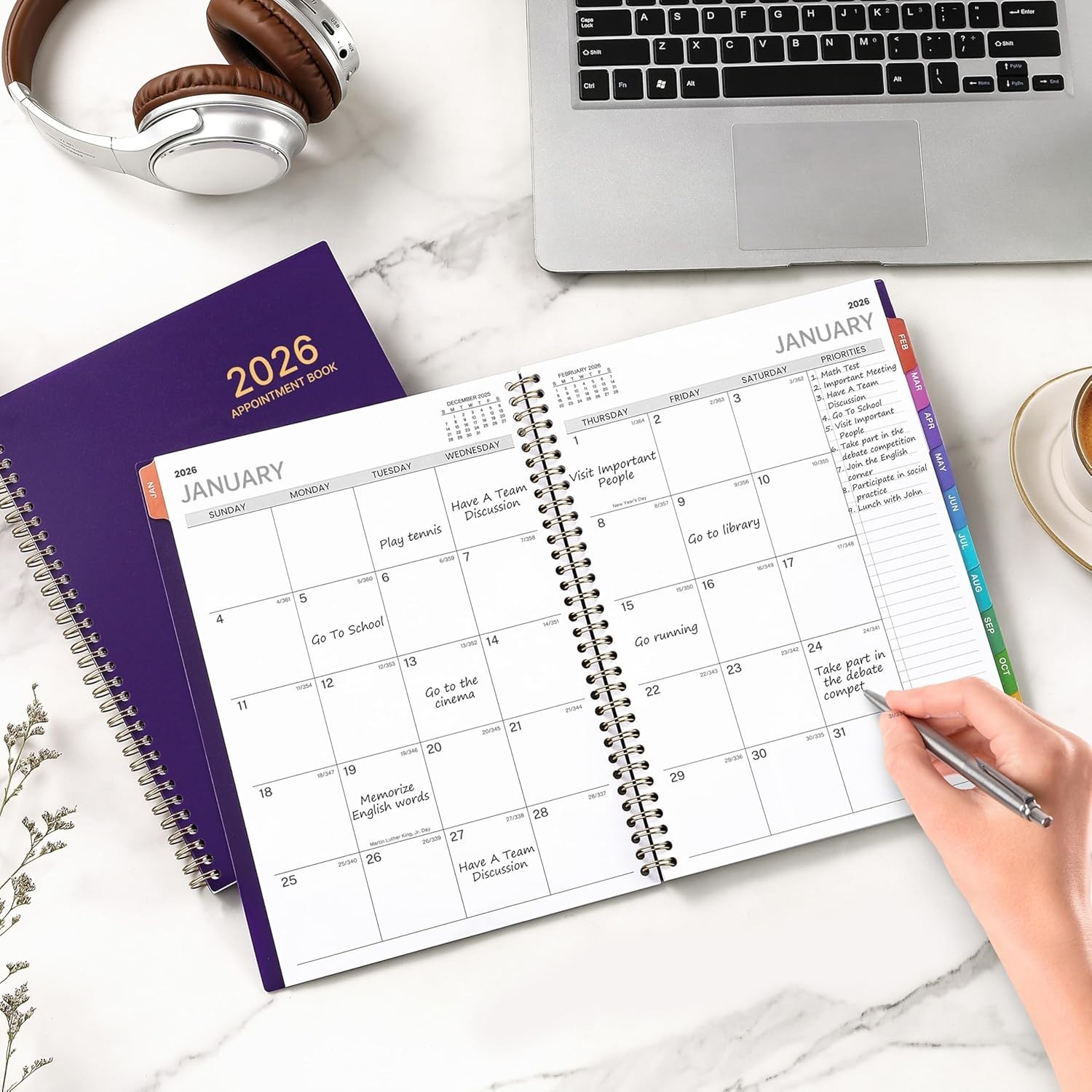 2026 Appointment Book/Planner – 8.2″ x 11″, Daily Planner 2026 from Jan. 2026…