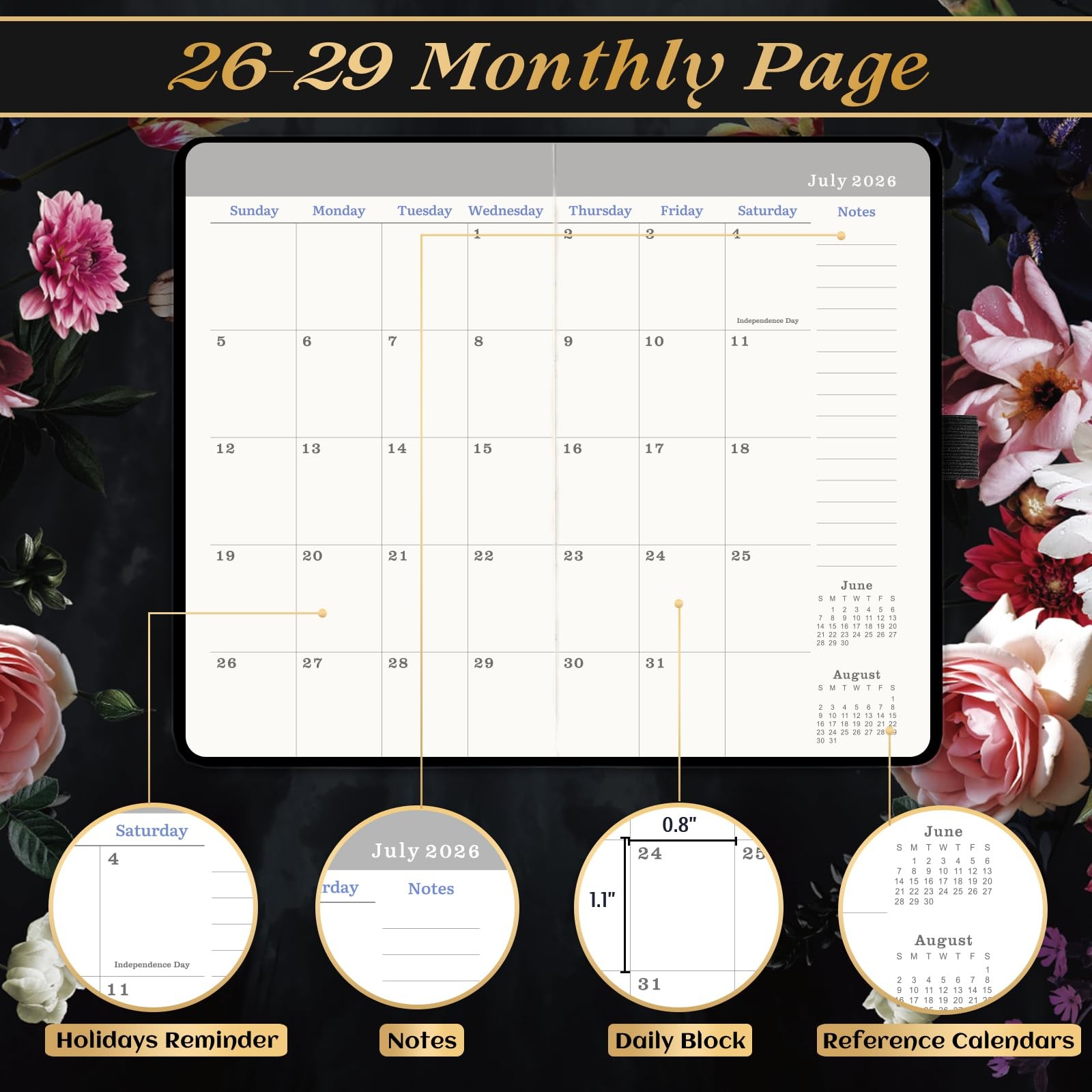2026-2029 Pocket Planner/Calendar – JUL. 2026 – JUN. 2029, 3.8″ x 6.4″, 3 Yea…