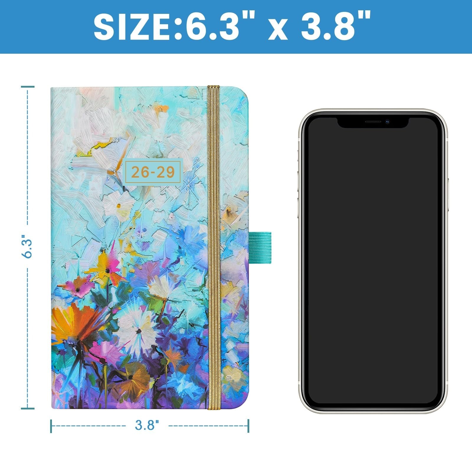 2026-2029 Pocket Planner – 3 Year Monthly Organizer with Notes Pages