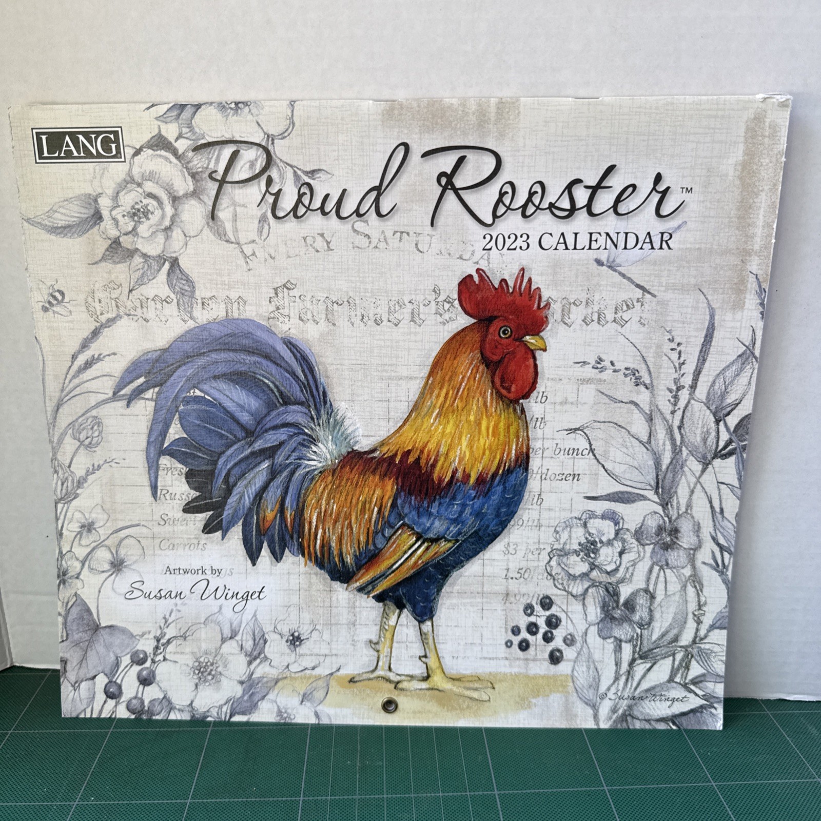 Lang Proud Rooster 2023 Wall Calendar by Susan Winget, 13.4” X 12