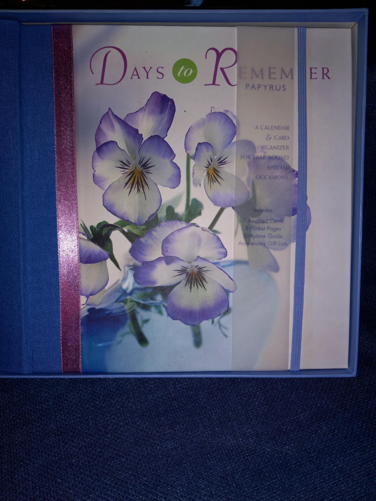 Papyrus Days To Remember Greeting Card Organizer Calendar Portfolio Zalewski VTG