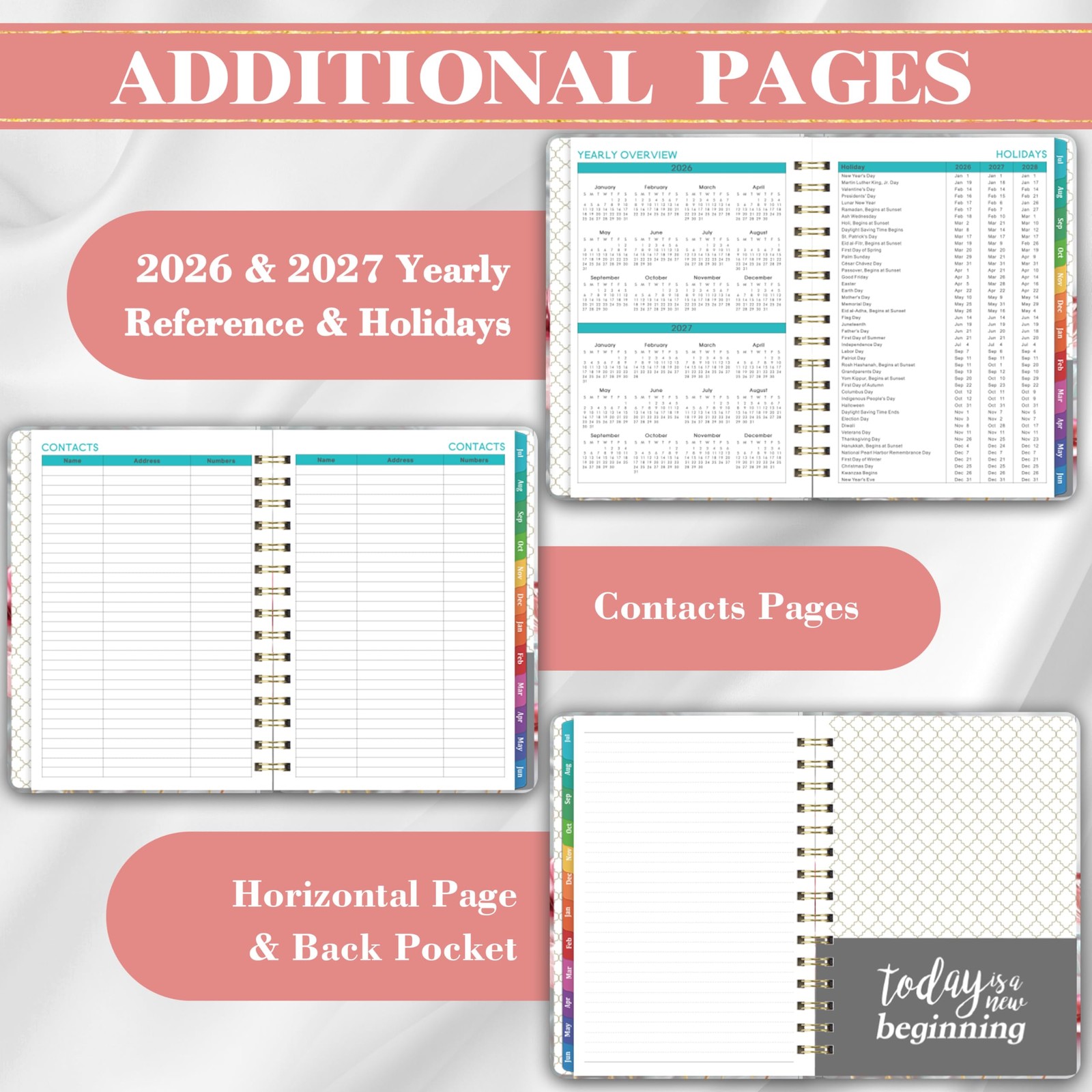 Bushypushy Planner 2026-2027 – Acdemic Planner 2026-2027 with Tabs, Jul. 2026…