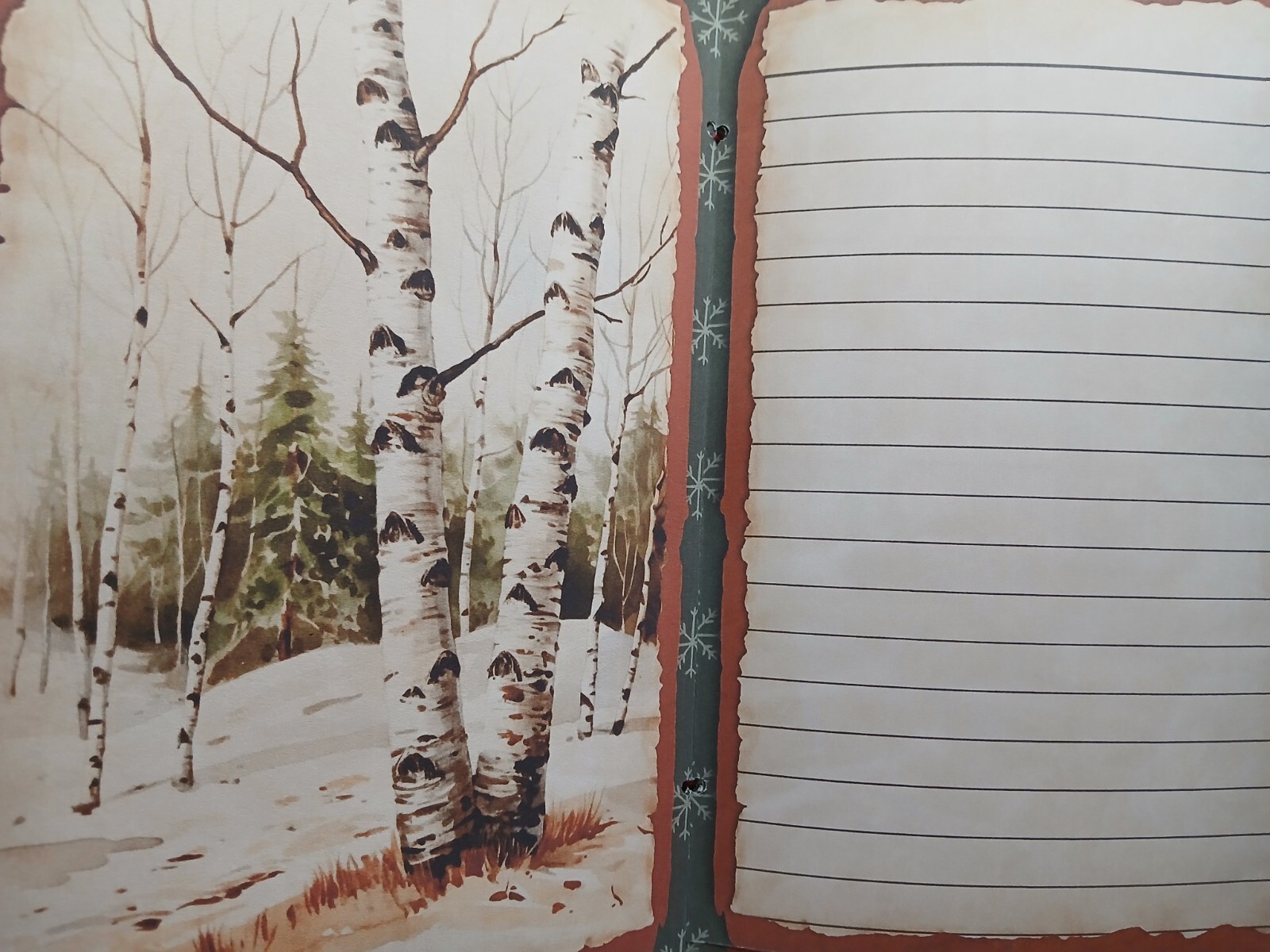 Junk Journal Booklet “RUSTIC CHRISTMAS 2″ Lg 6″x9” 40pg Holiday Cozy Ephemera +