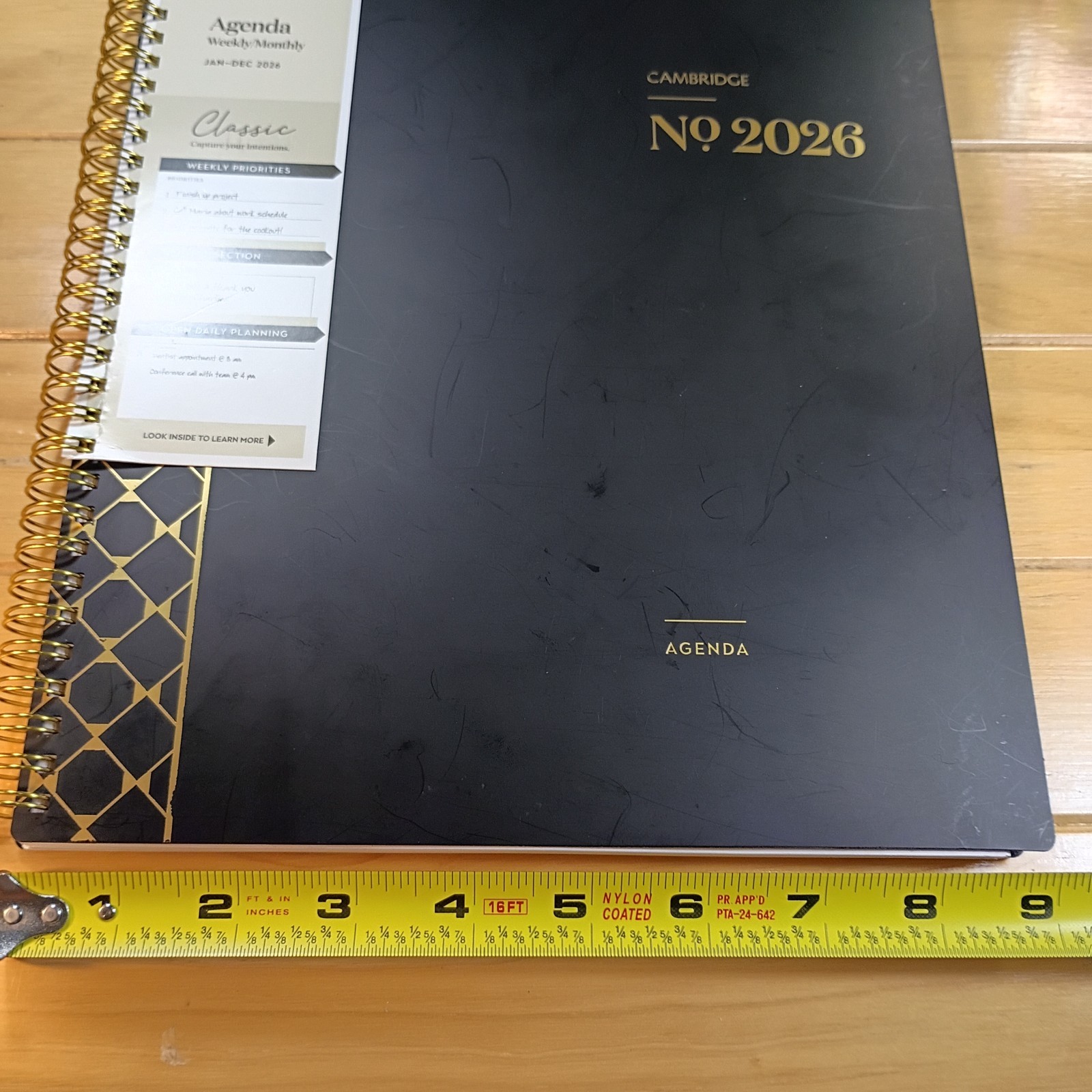 Cambridge Agenda Weekly Monthly Planner 2026 Classic 8-1/2 x 11 In. Wire-O New