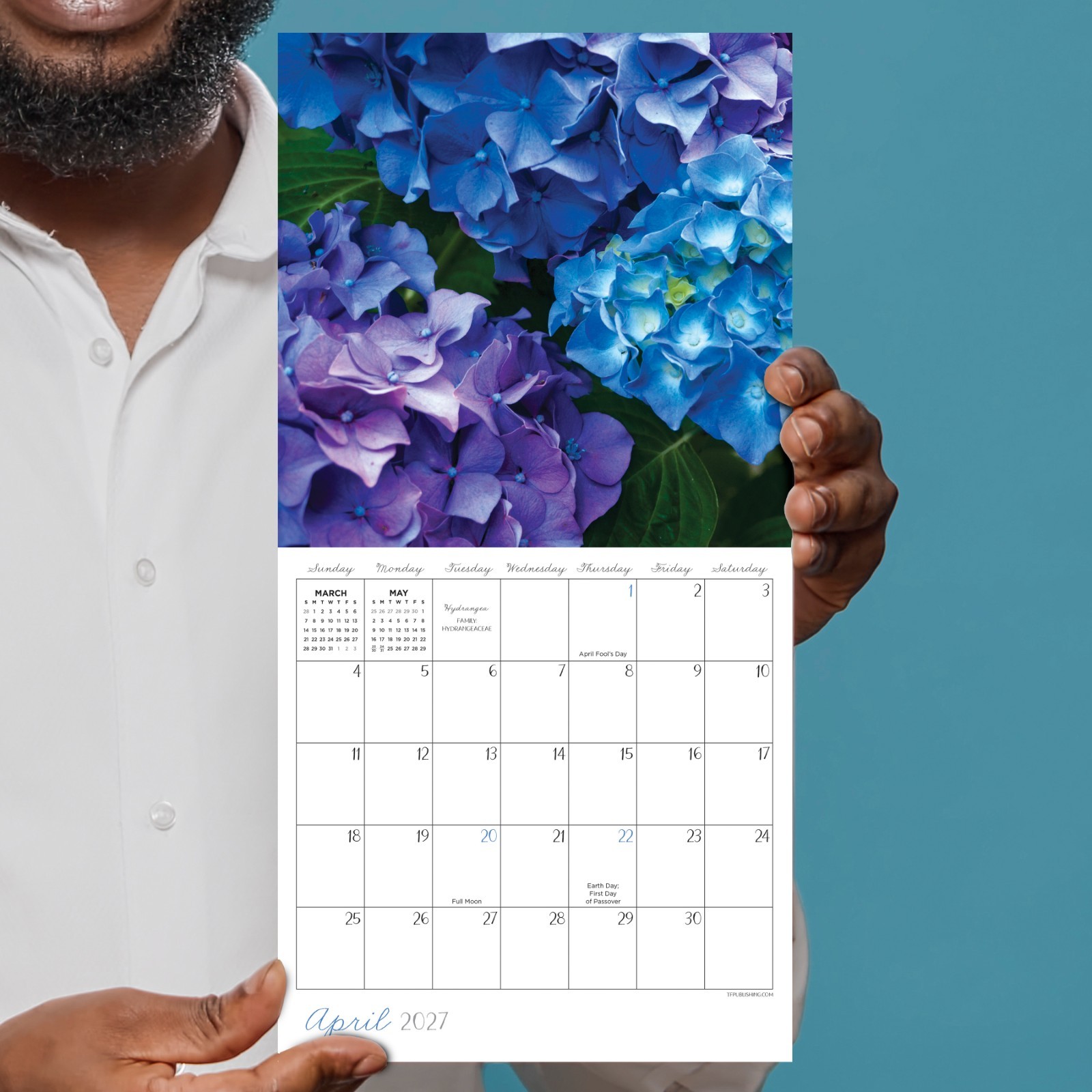 2027 Flowers Mini Calendar
