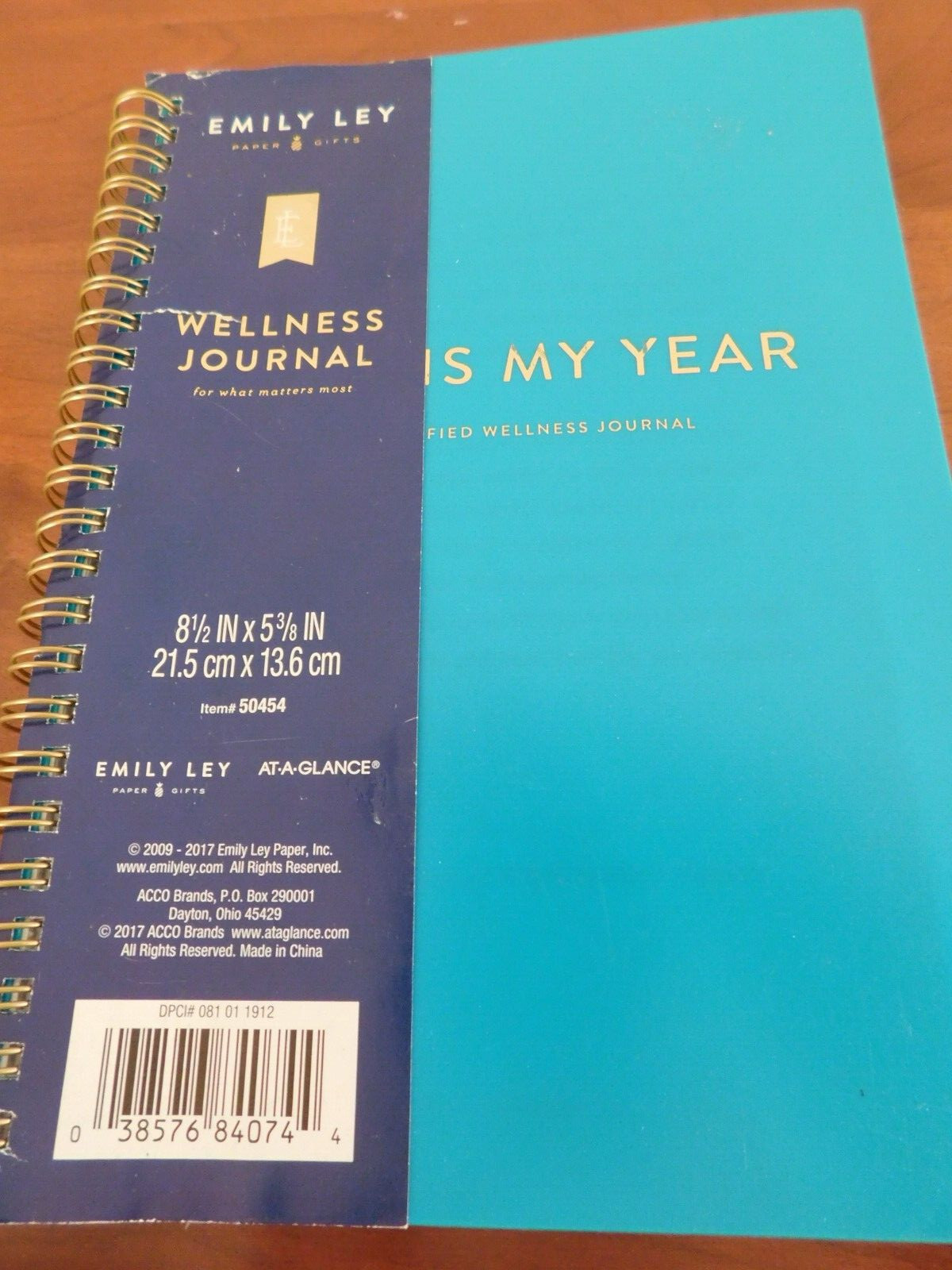 Simplified by Emily Ley Wellness Journal “This is My Year” + Notepad + Stickers