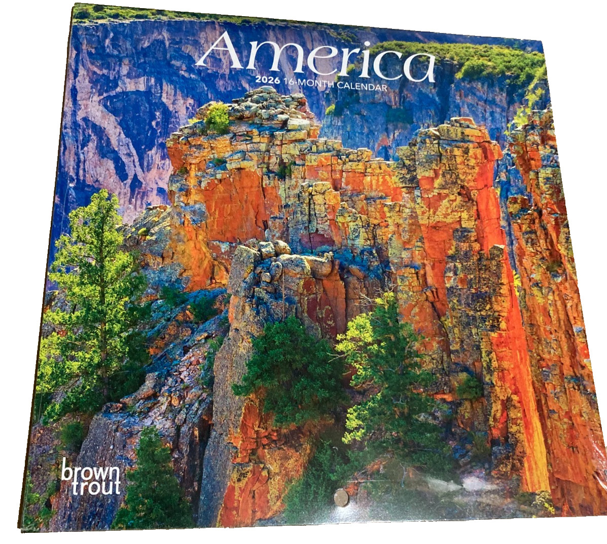 AMERICA 2026 7″ x 7″ Mini Wall Calendar GREAT PICTURES!