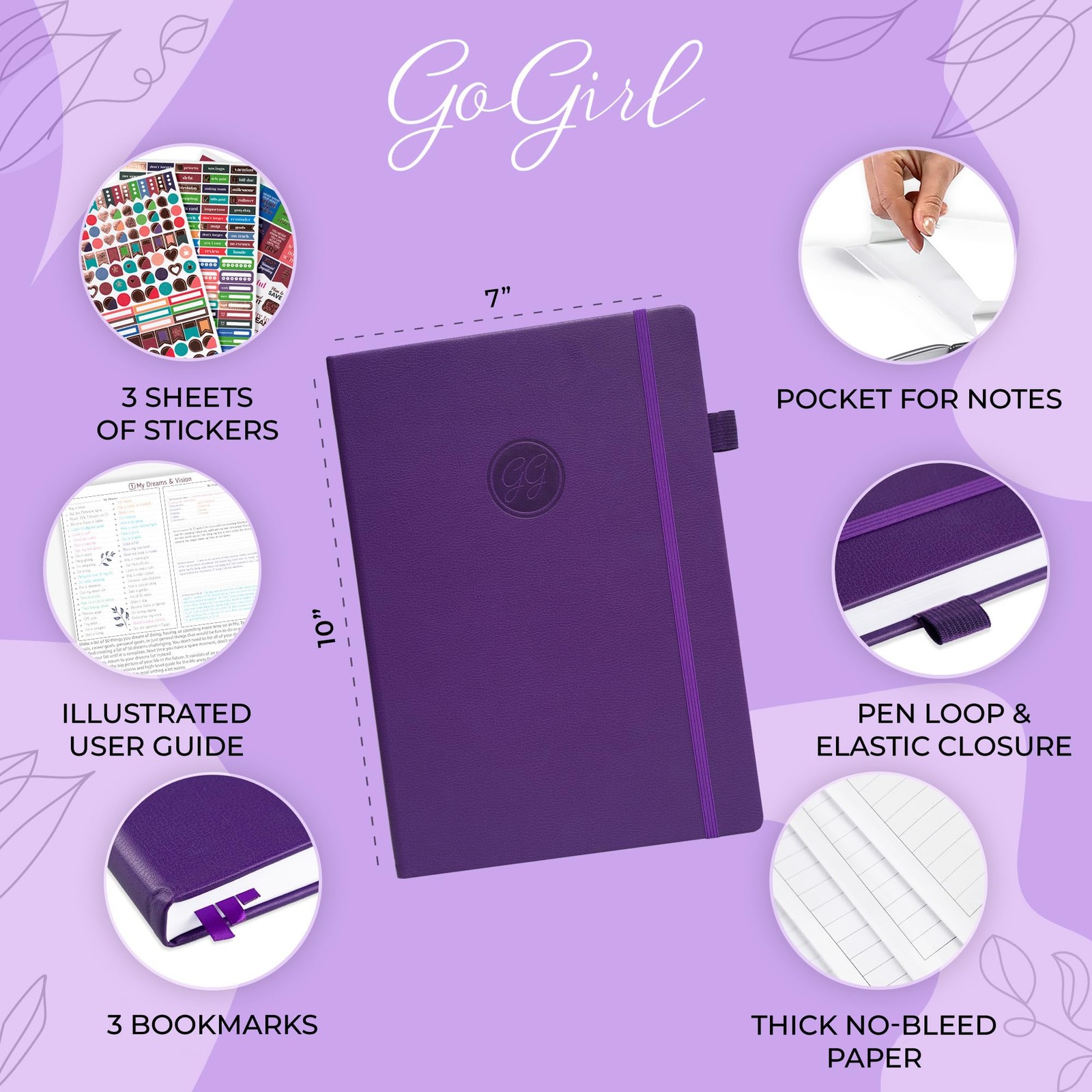 Planner Schedule – Undated Planner with Hourly Time Slots, Monthly, Weekly & …