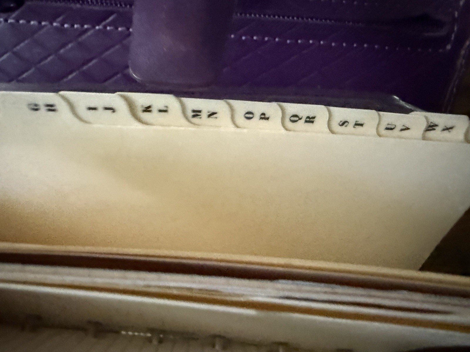 Filofax Pocket Adelphi Deluxe Smooth Leather Purple Planner Organizer Vintage