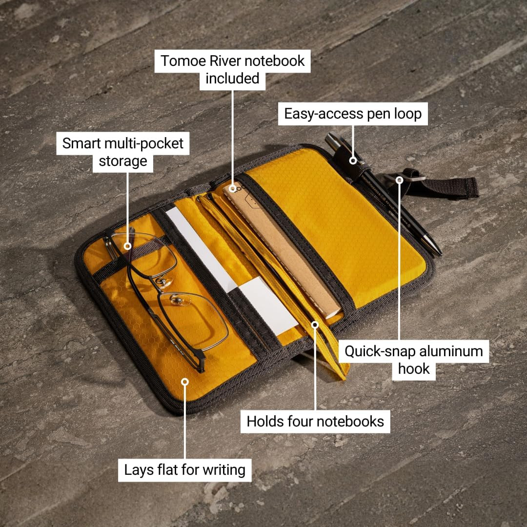 ® Mini Field Journal | Water Resistant Waxed Canvas | Pen Loop | Included Tomoe