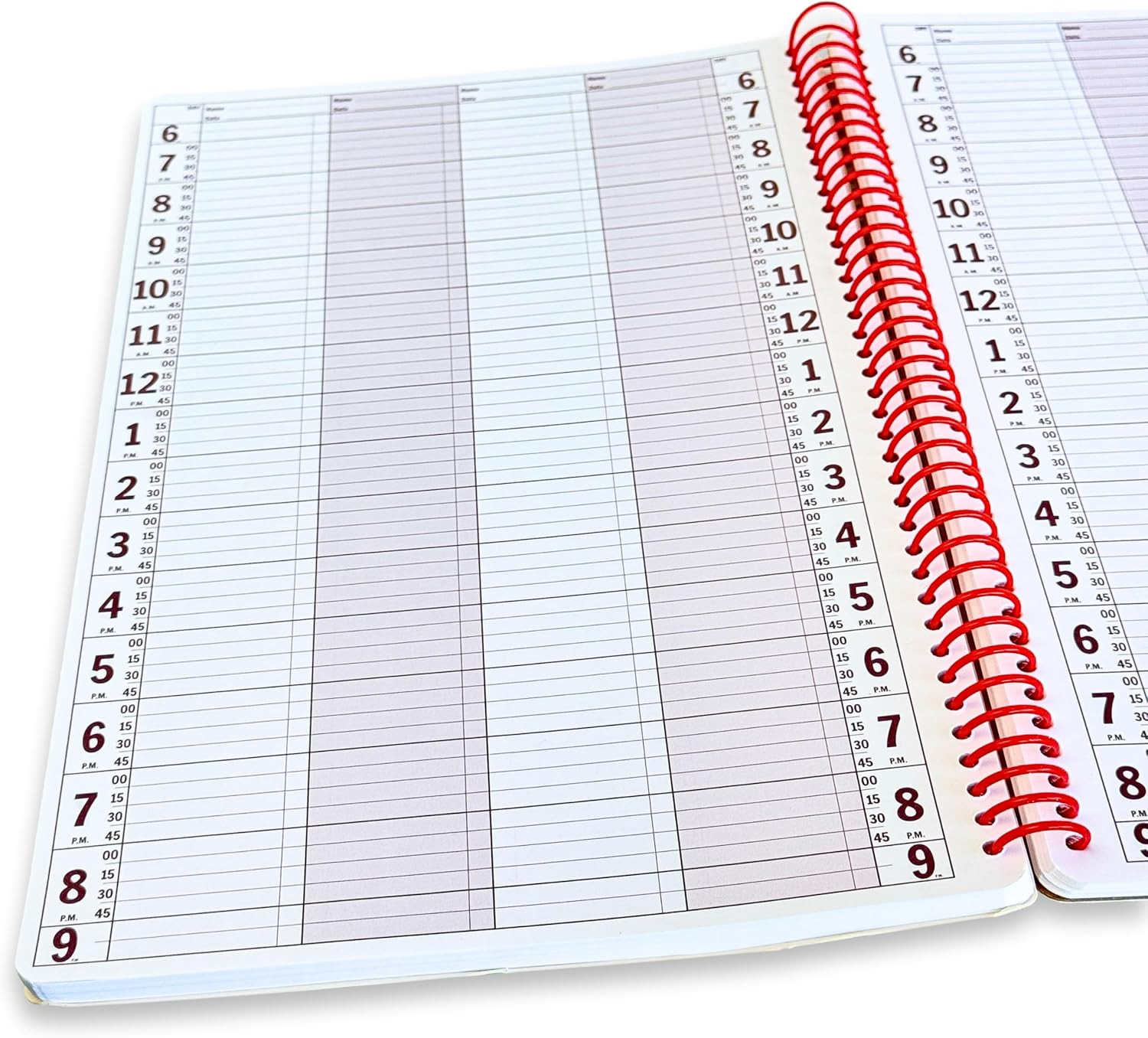 Notebooks Appointment Book – Large 8.5″ X 13.5″ Undated Planner for Daily Schedu
