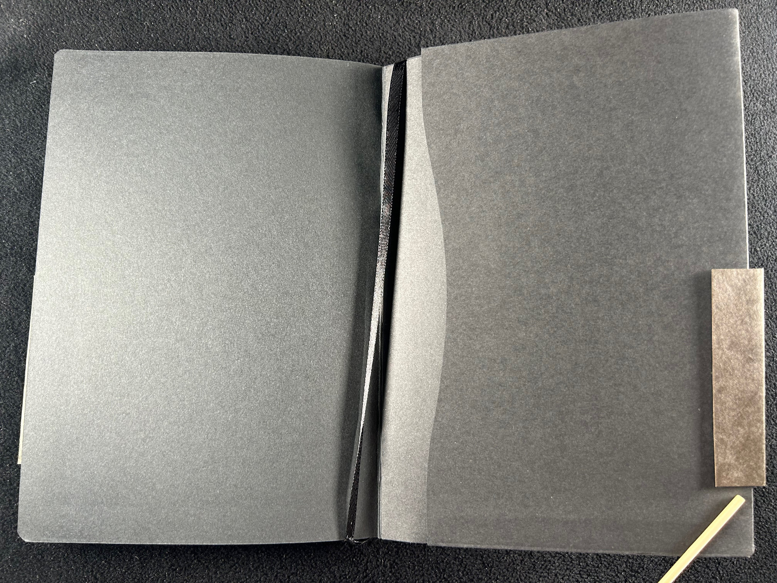 Pentalic Traveler Black Paper Pocket Journal 8×6” 160 acid-free black pages