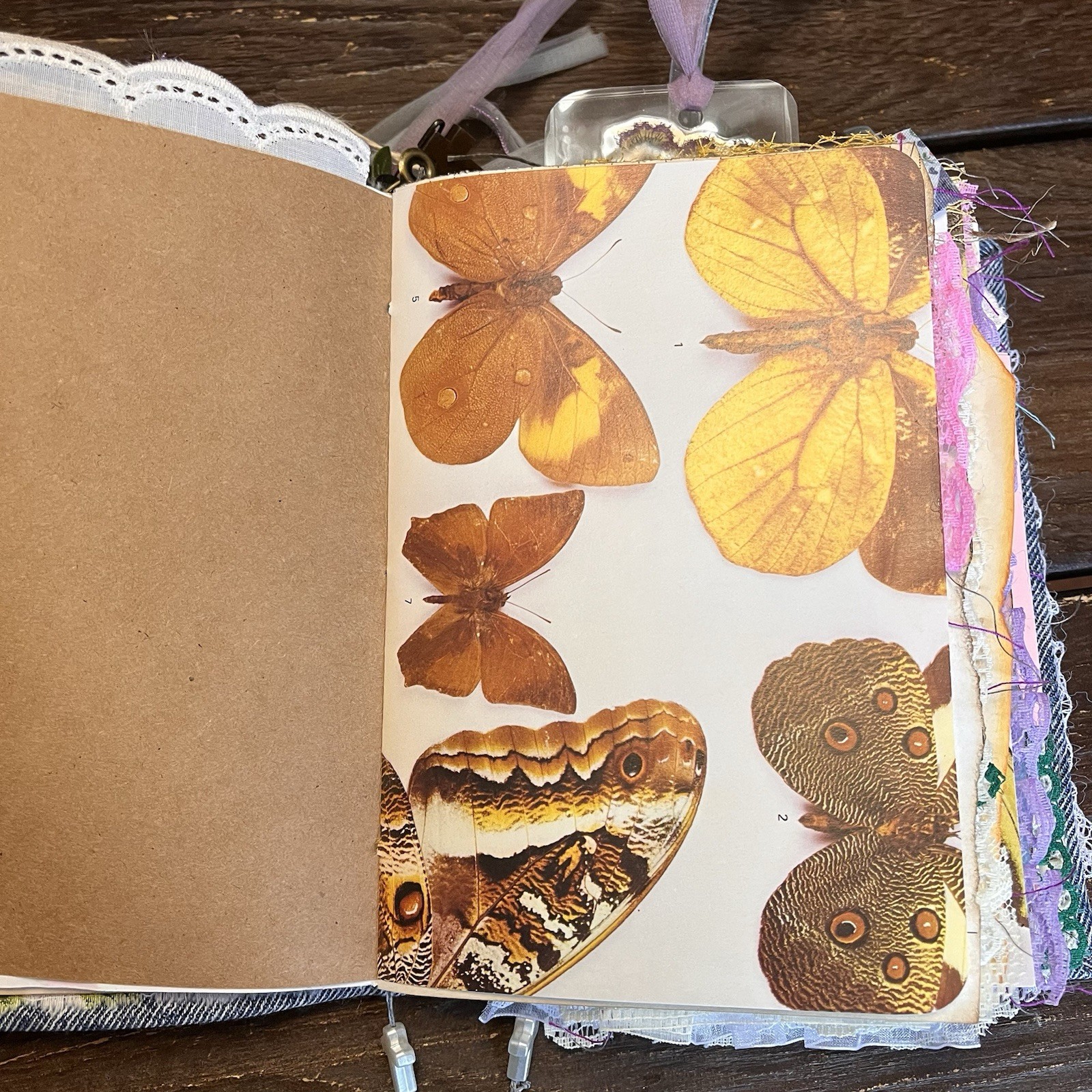 Junk Journal Floral Faith Christian Boho Denim Cottage Core 3 Sig Softcover