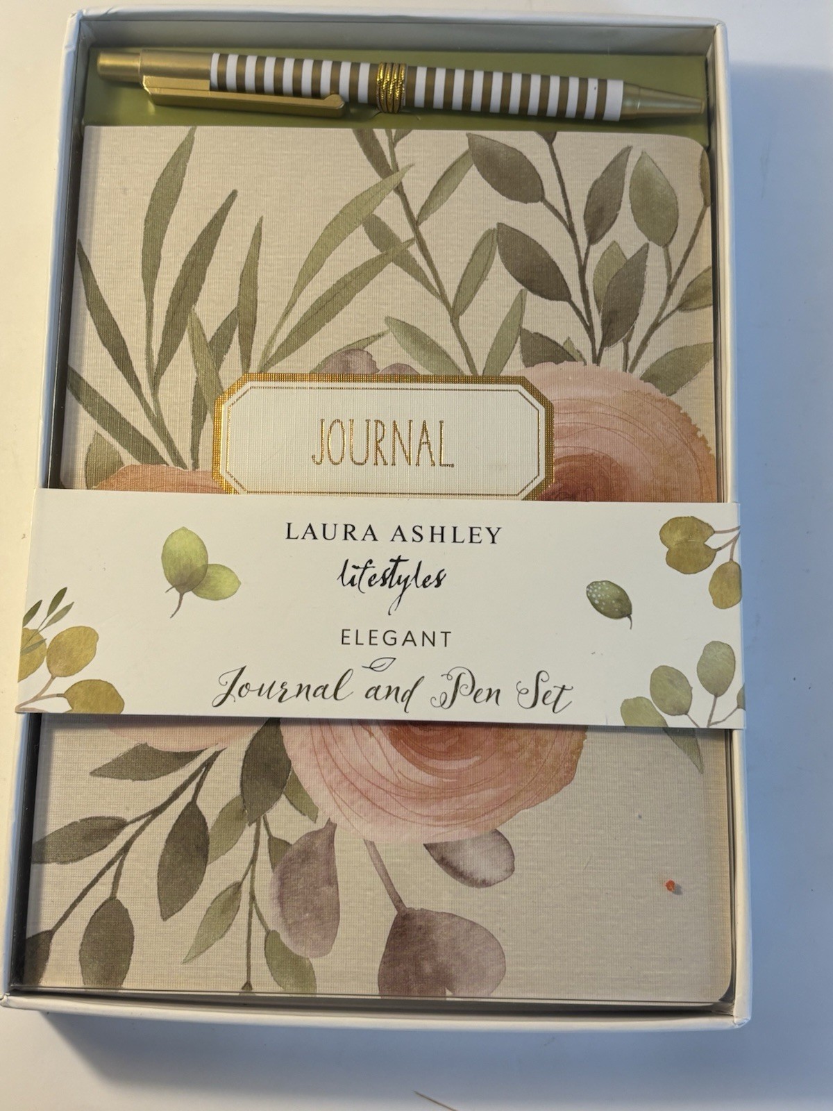 New Laura Ashley Lifestyles Journal Notebook & Pen Gift Set