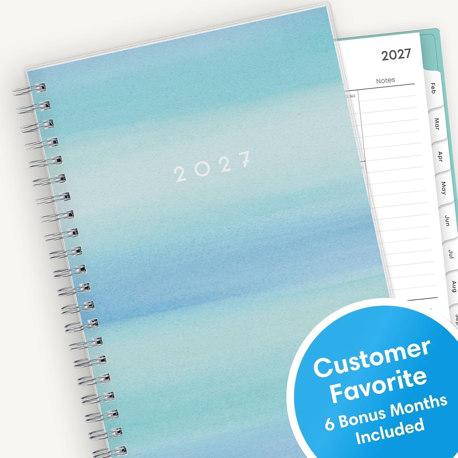 2027 Weekly and Monthly Planner Calendar, January 2027 – December
