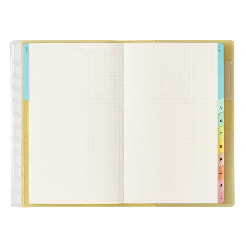 NOLTY Pagem Planner 2026 Weekly Grid Memo Pad, Lime Green, 2193