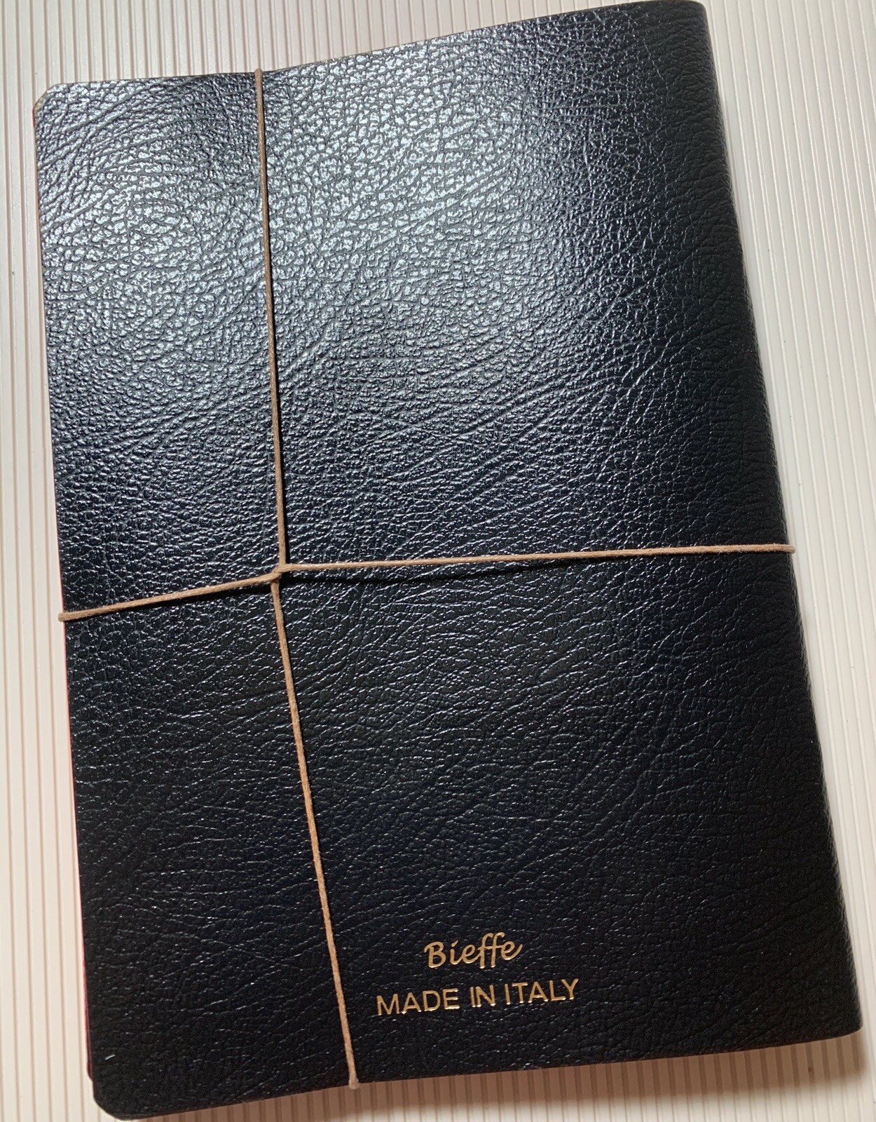 Bieffe Handmade Journal Notebook Made in ITALY 3 Pk Black Leather Birthday Gift