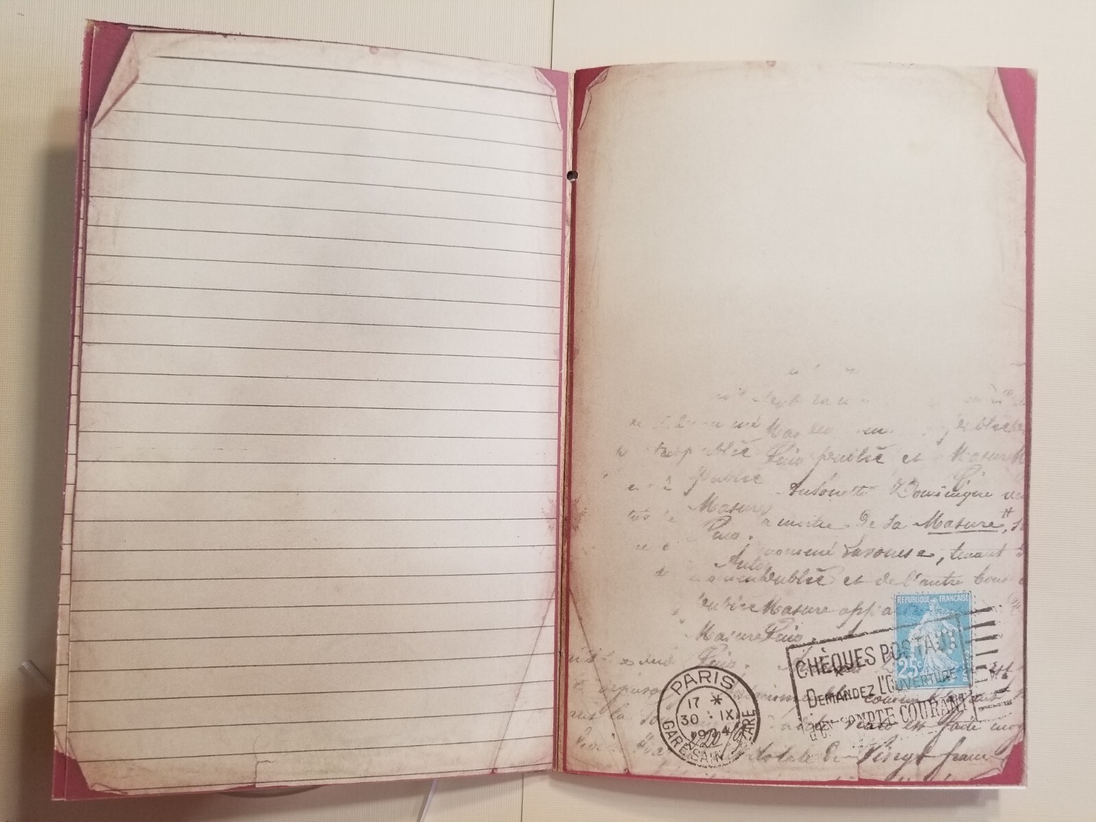 Junk Journal Booklet “VINTAGE LETTERS” Cards, Pockets, Ephemera + More!