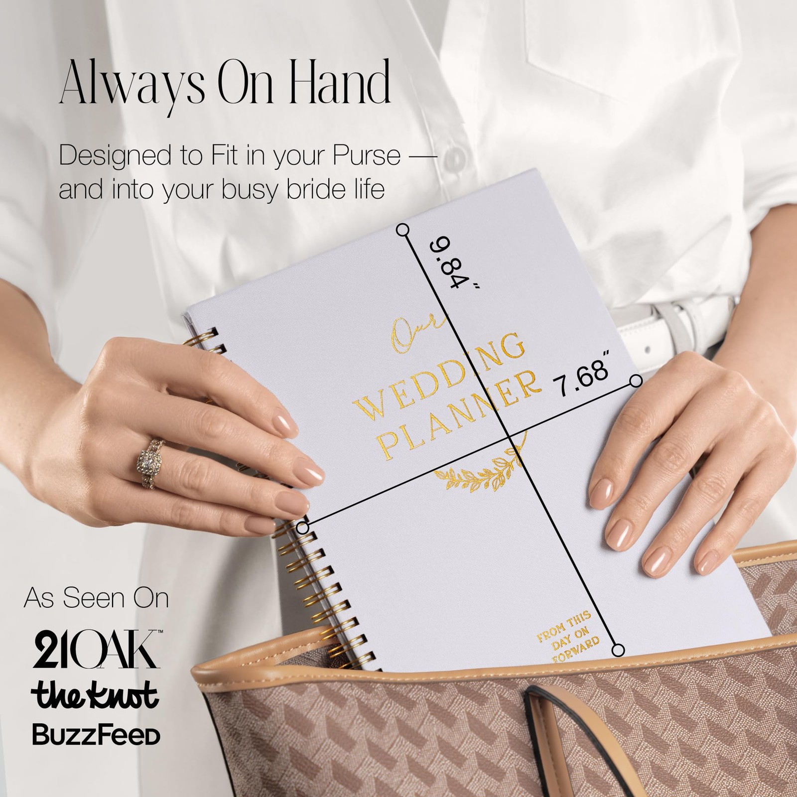 Wedding Planner Book and Organizer for Bride – Bridal Planner Notebook with T…