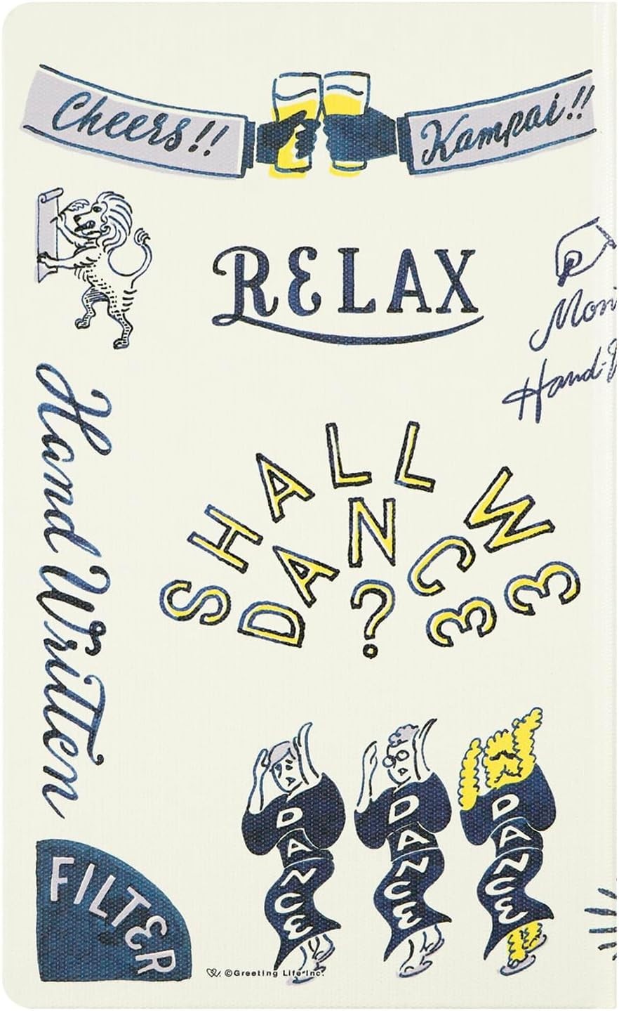 Greeting Life Chalk Boy Planner 2026 B6 Slim Monthly Hard Cover White CD-1410-CB