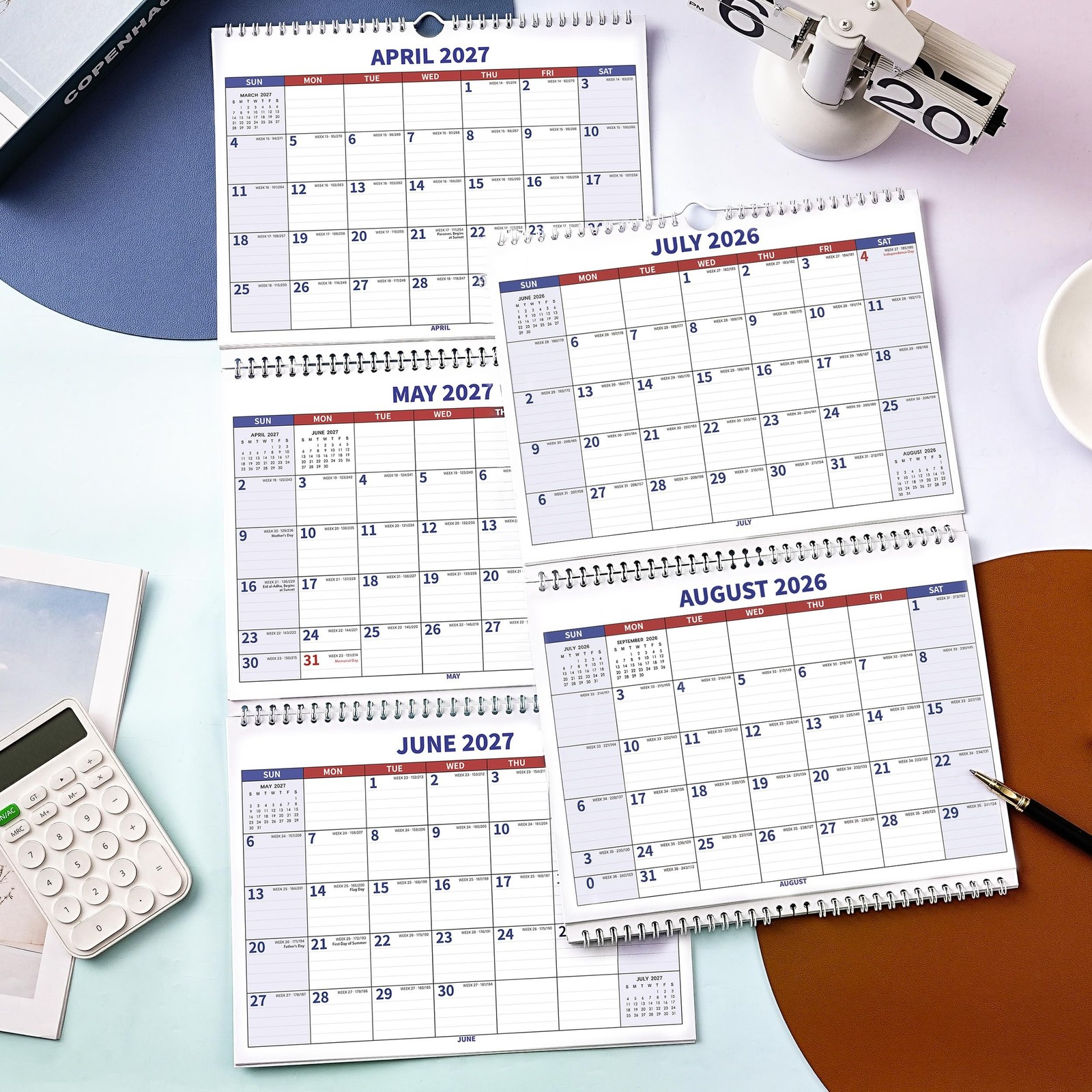 2026-2028 Wall Calendar – July 2026 – June 2028, 3 Month Wall Calendar 202