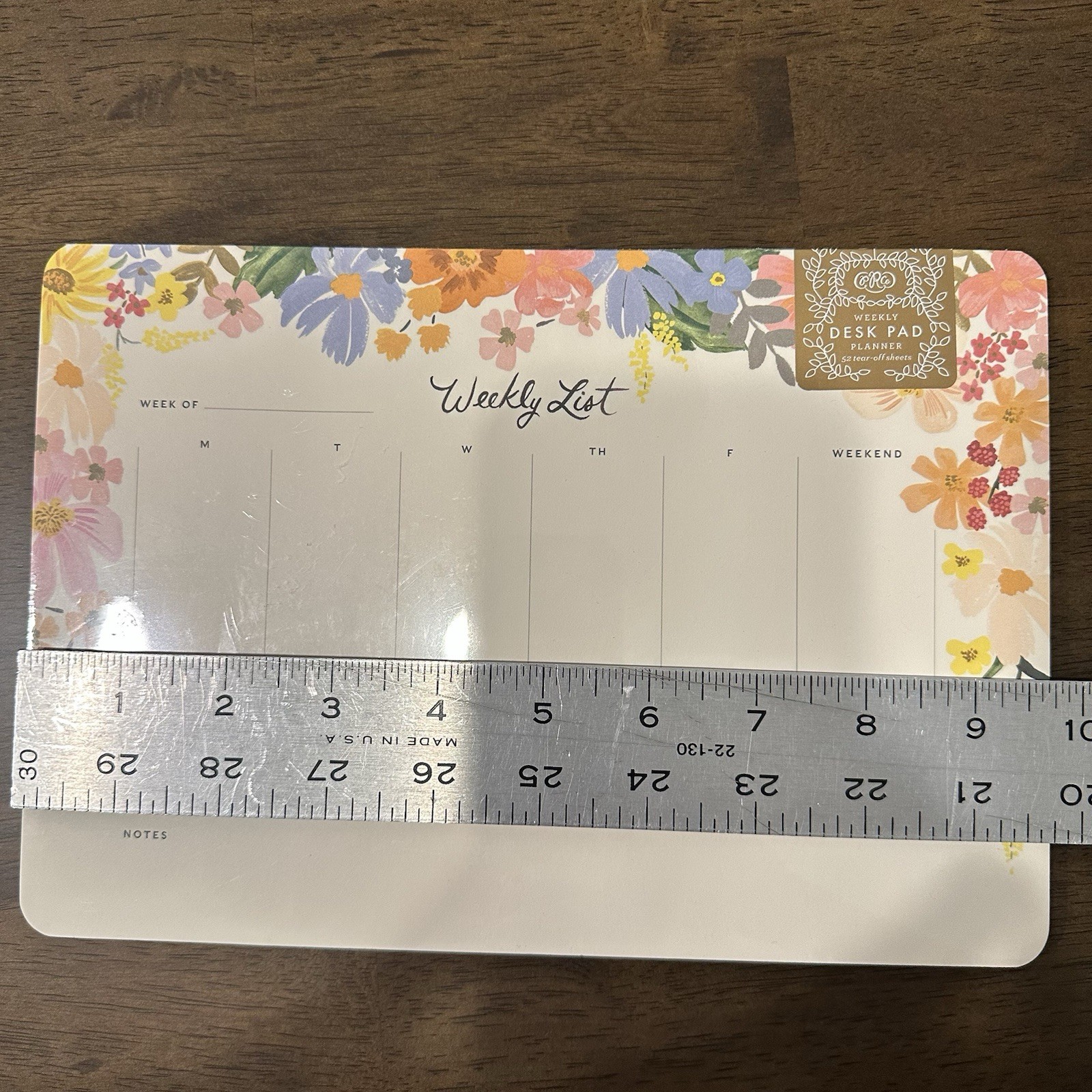 NEW Sealed Rifle Paper Co. Floral Weekly Desk Pad, 52 Tear-Off Pages
