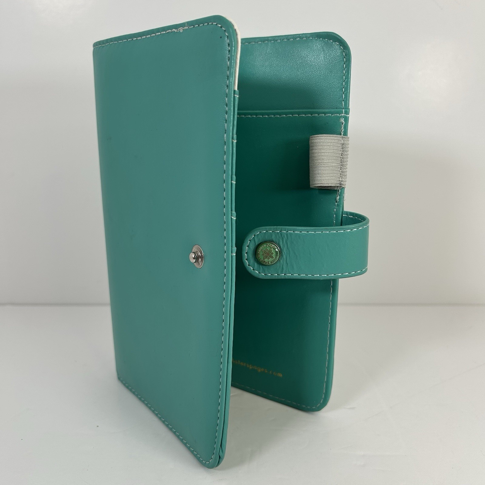 Websters Pages Personal Size Planner in Jade White Interior Gold Ring Cover Only