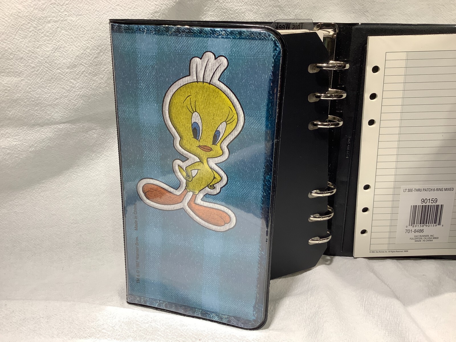 Vintage Looney Tunes Day Runner Student Planner Organizer 1996 Taz/Looney Tunes