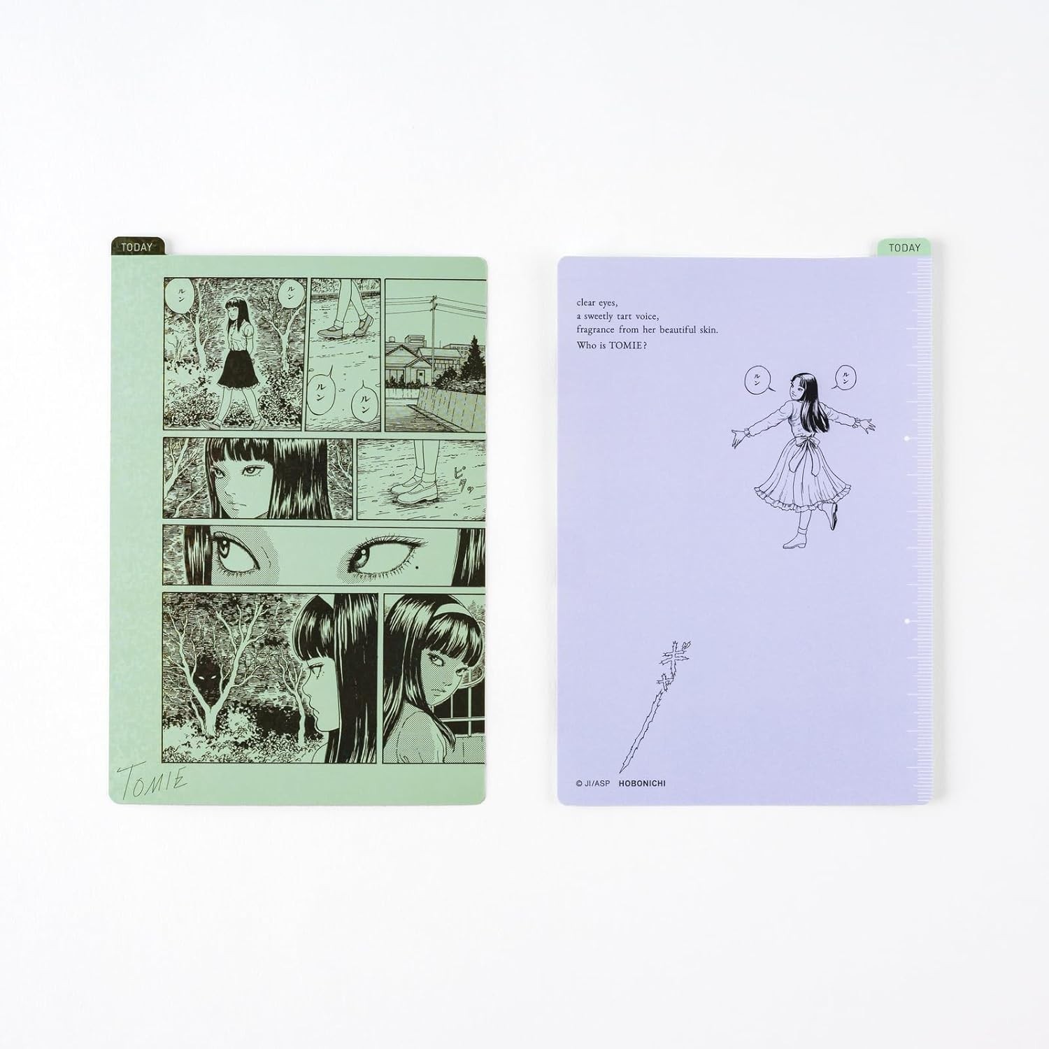 Junji Ito TOMIE Hobonichi 4pc Set 2026 Weeks Planner Pencil Board Stamp Japan
