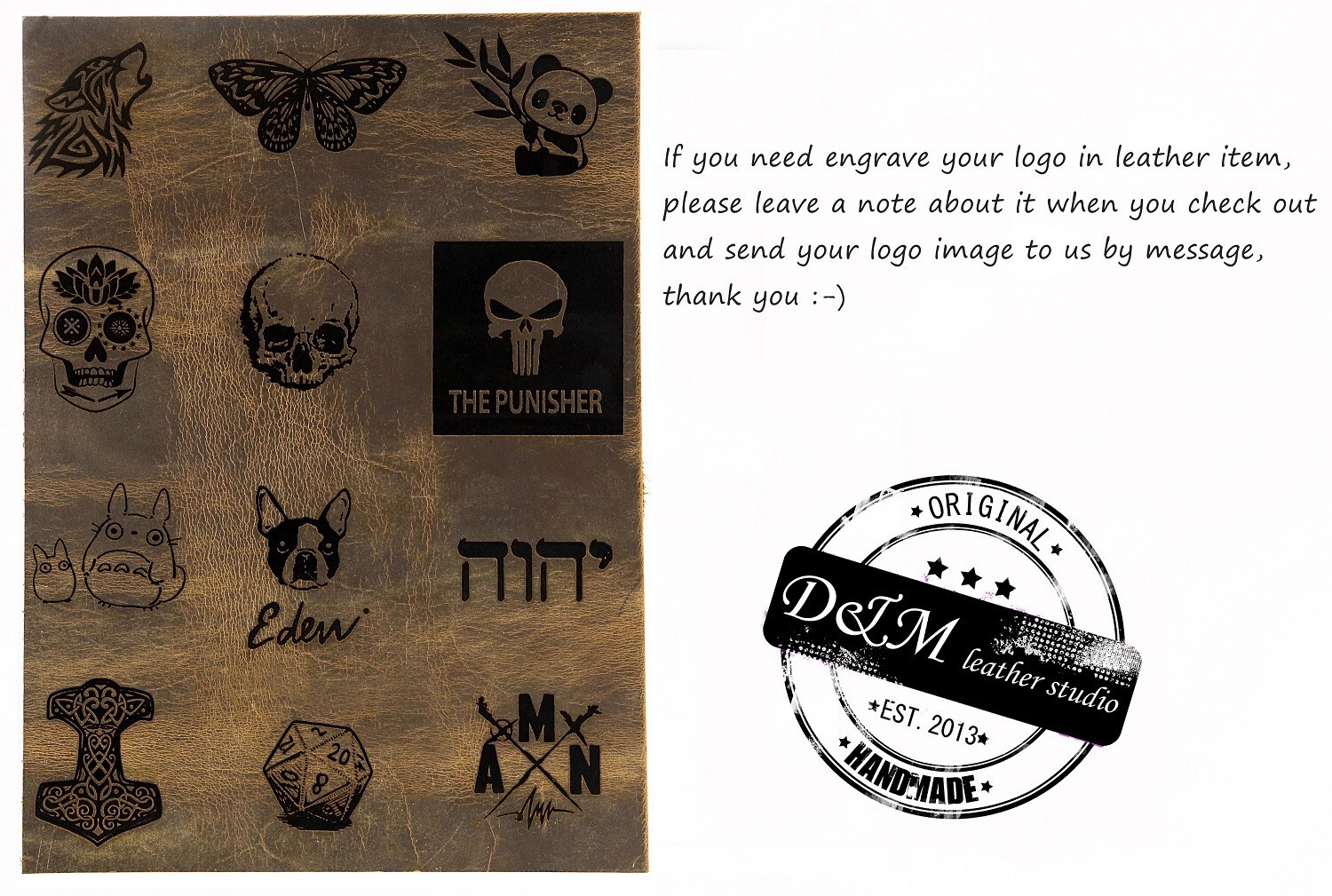Personalized Leather Travel Journal Notebook For Writing A5 Size 300 pages