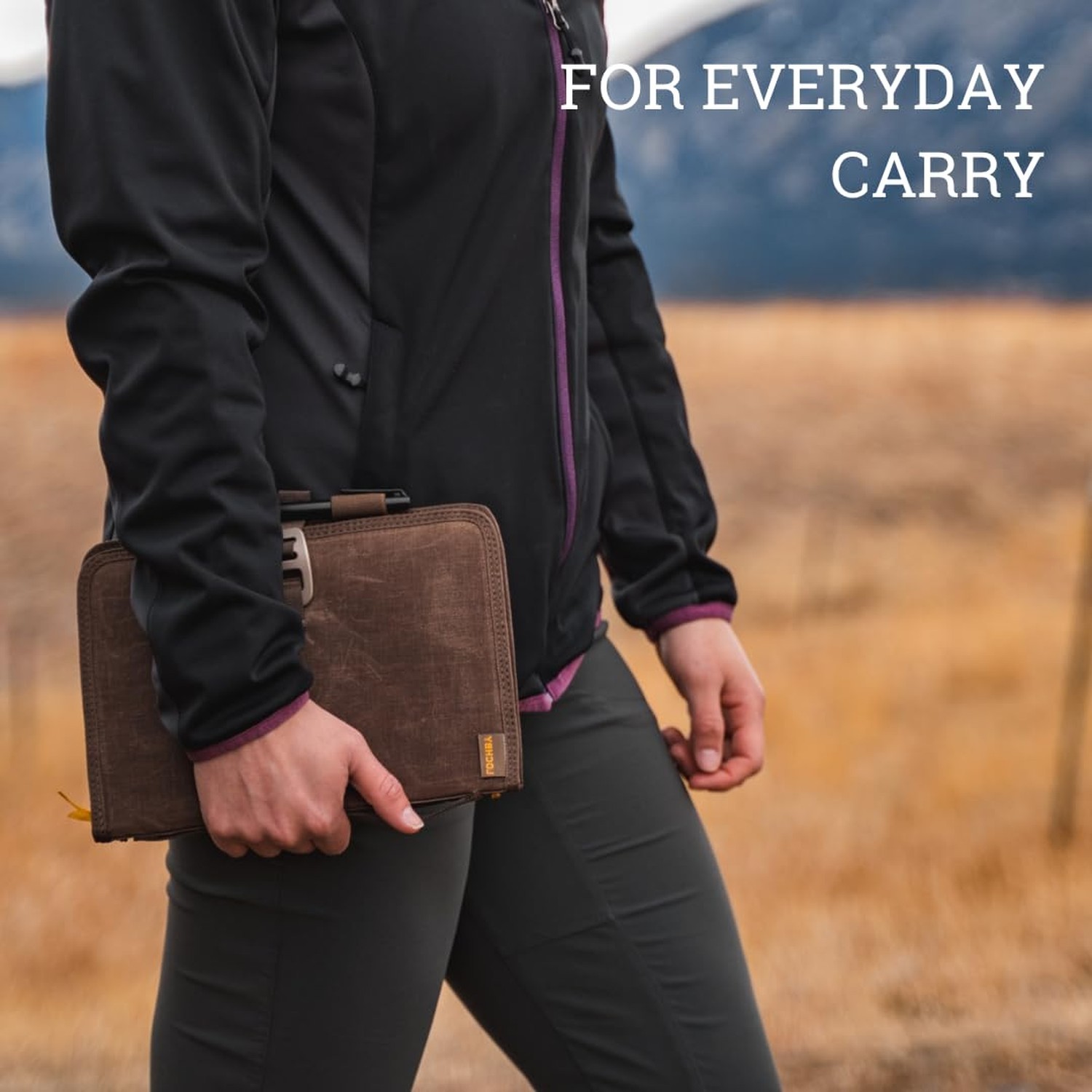 Field Journal Planner Cover | Water Resistant Waxed Canvas | Pen Loop | Inclu…