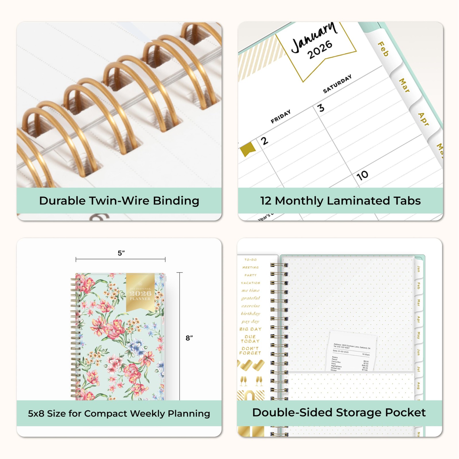 Day Designer 2026 Weekly and Monthly Planner Calendar, January 2026 – Decembe…