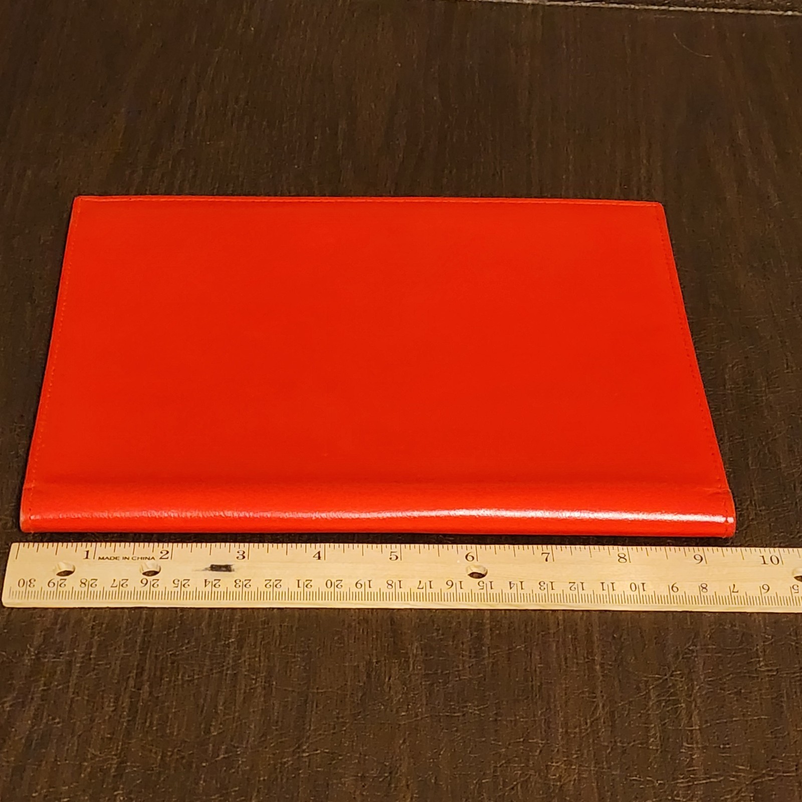 Vintage ST THOMAS Red Leather Notebook Journal Cover Planner Organizer Agenda