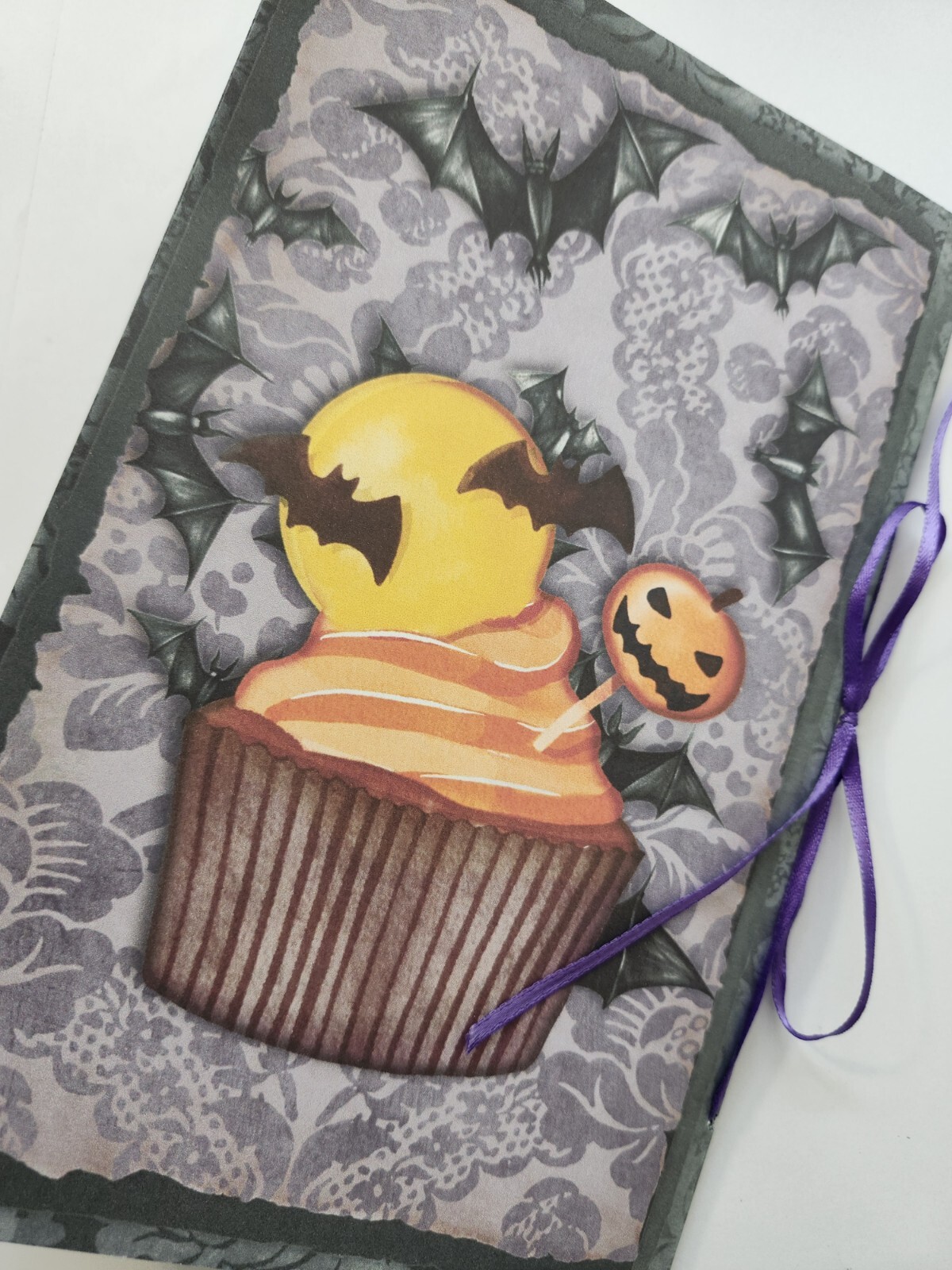 Junk Journal Blank Booklet “CLASSIC HALLOWEEN 2″ HANDMADE LG 8.5″x5.5” 40pgs