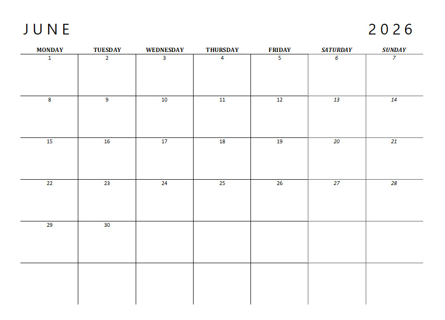3.99 *ON SALE* 2026 Calendar Printable Landscape,Monthly Planner DOWNLOAD PDF v6