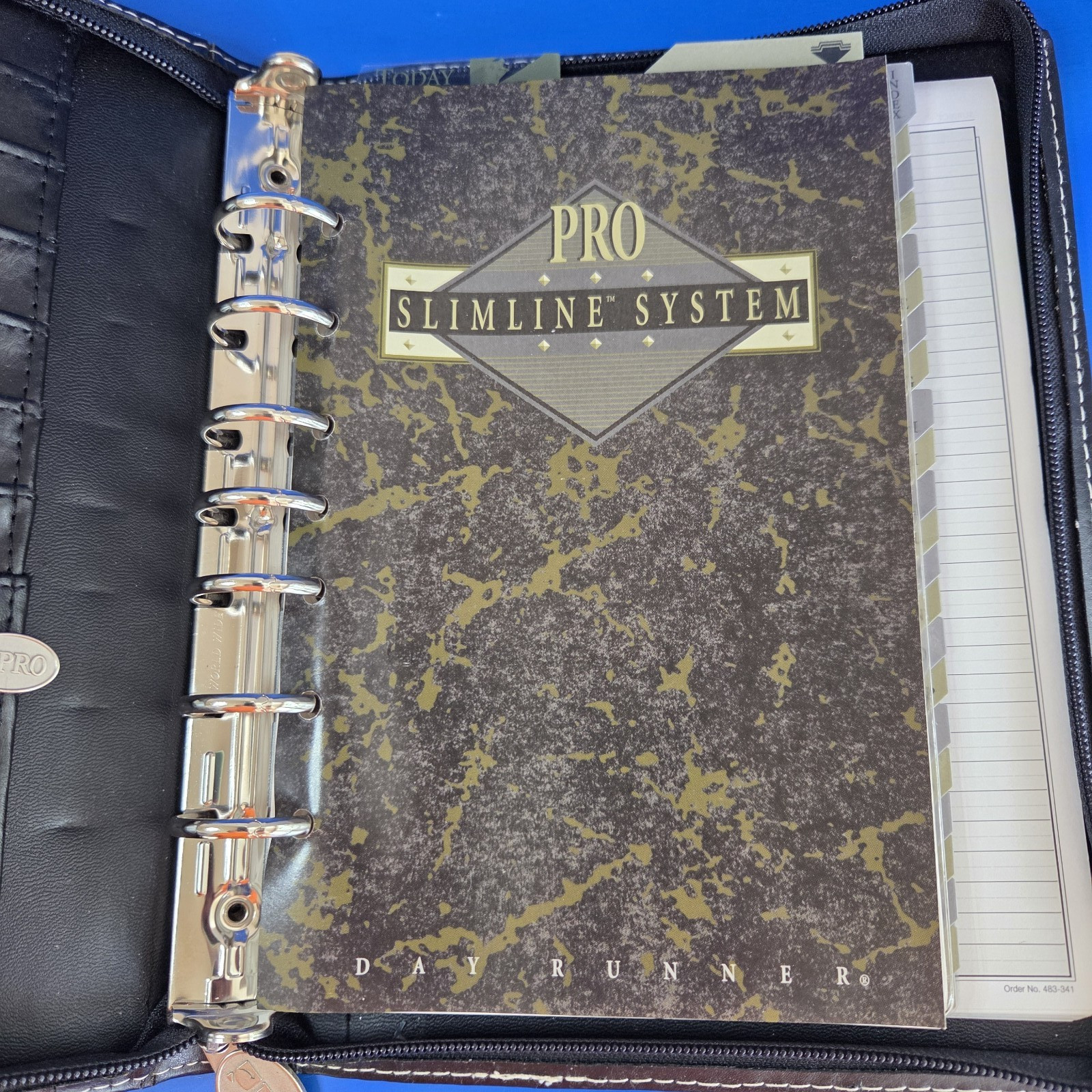 Day Runner Pro Business System Black 7-Ring Binder Planner Full Inside
