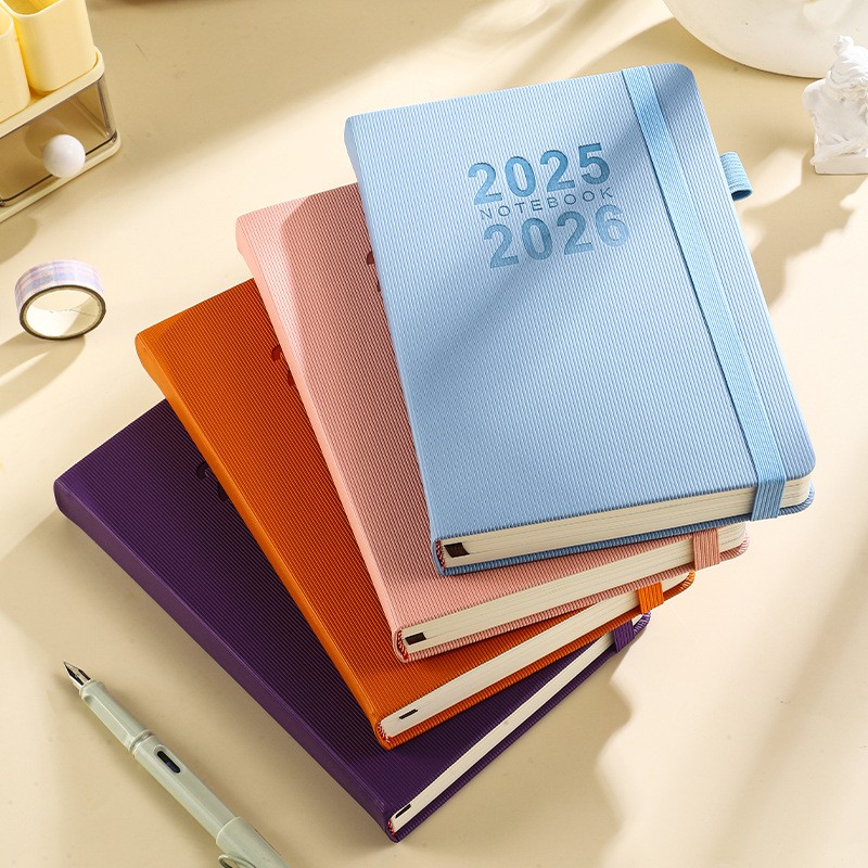 2025-2026 Daily Planner Book English Version Time Management Birthday Gift