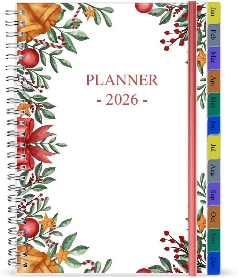 2026 Monthly & Weekly Planner: 12 Tabs, Inner Pocket, Ultimate Organization
