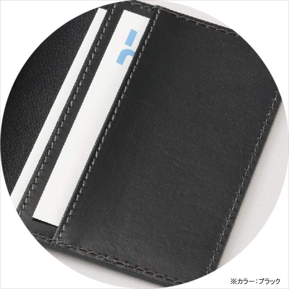 Reimei Fujii Memo Note with Business Card Holder zeitVektor Leather Brown ZVN223