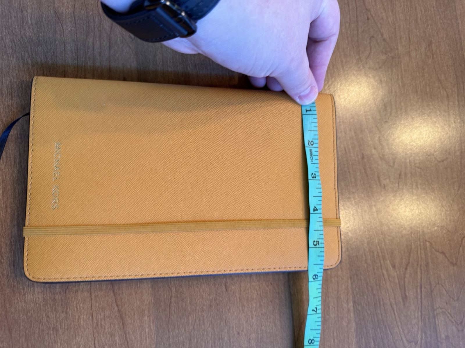 Michael Kors Fashion Notebook Journal Diary Agenda MK Gold Yellow