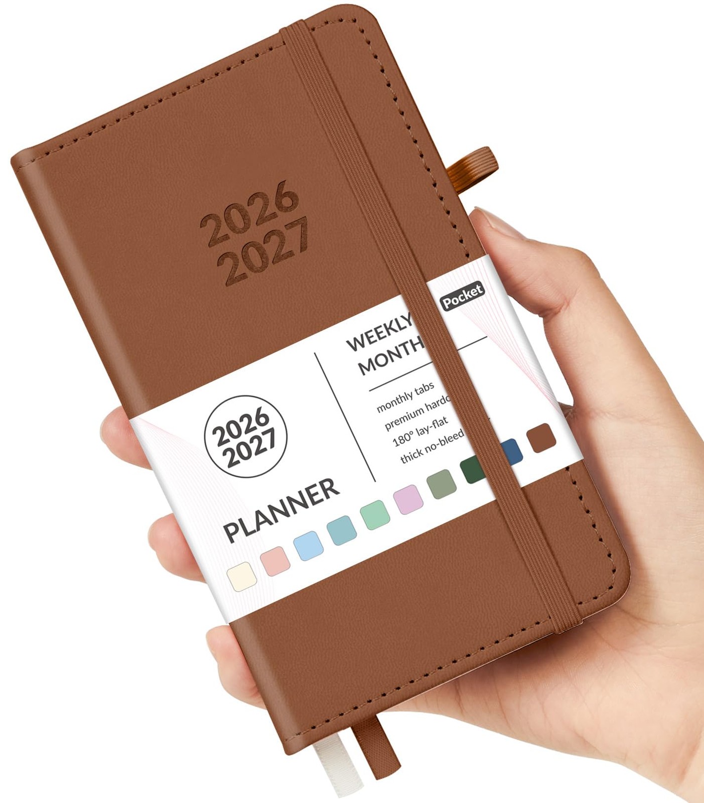 Pocket Planner 2026-2027, Weekly Monthly Planners for Purse, 3.5″ x 6″, July 202