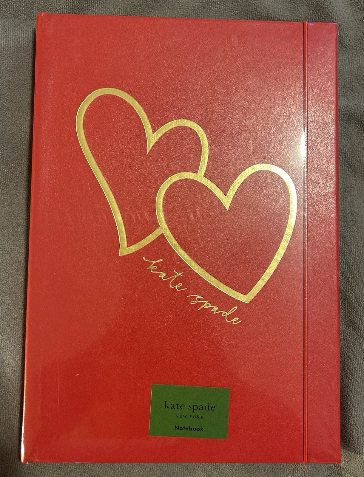 Kate Spade New York Hearts Take Note Notebook 168 Lined Pages, Ribbon Pocket